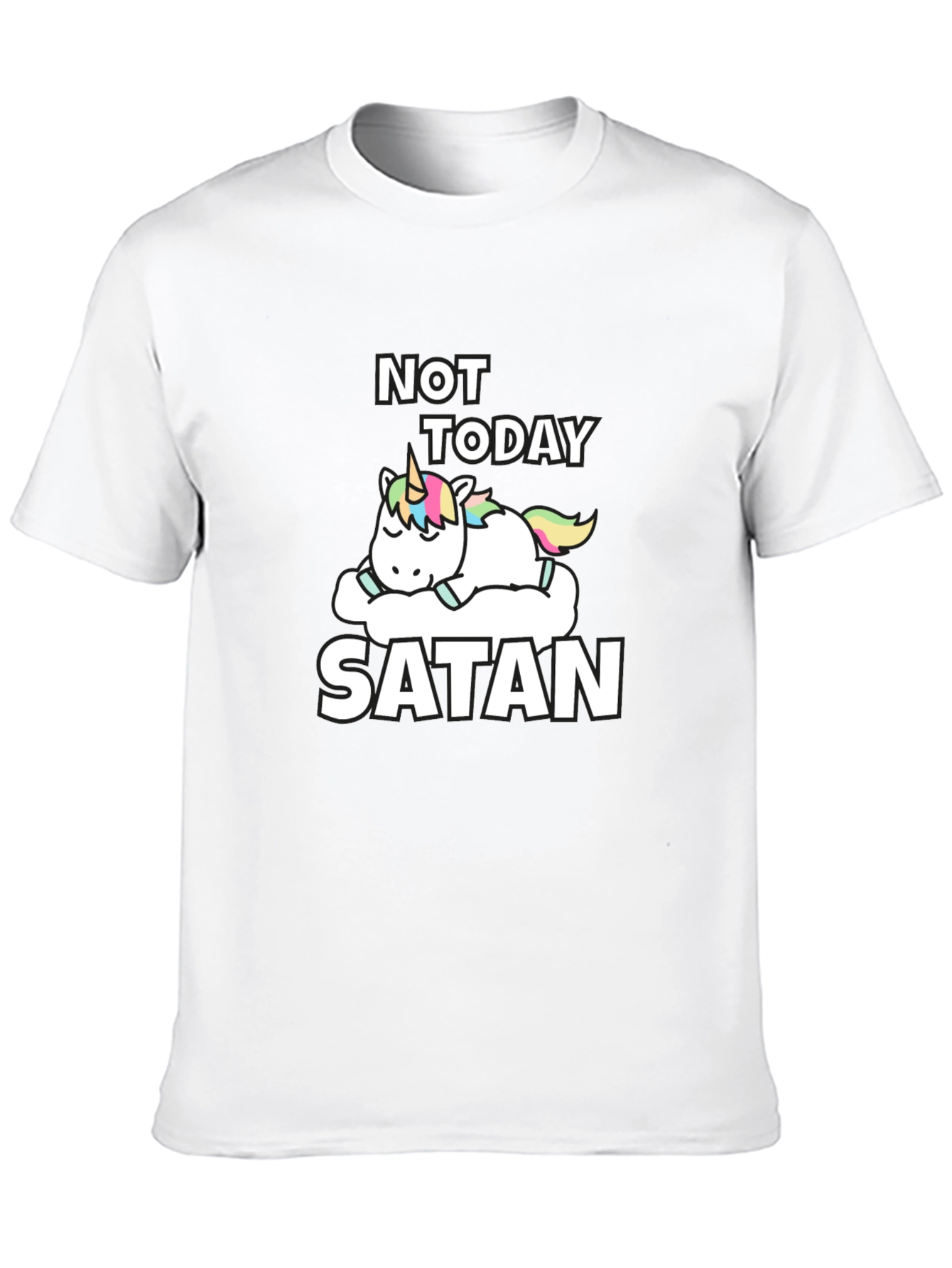 Not Today Satan Unicorn T-Shirt