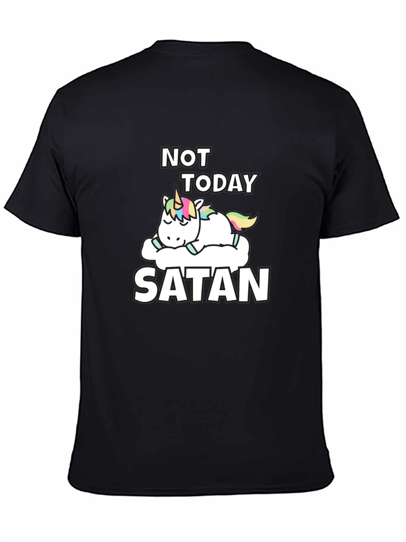 Not Today Satan Unicorn T-Shirt