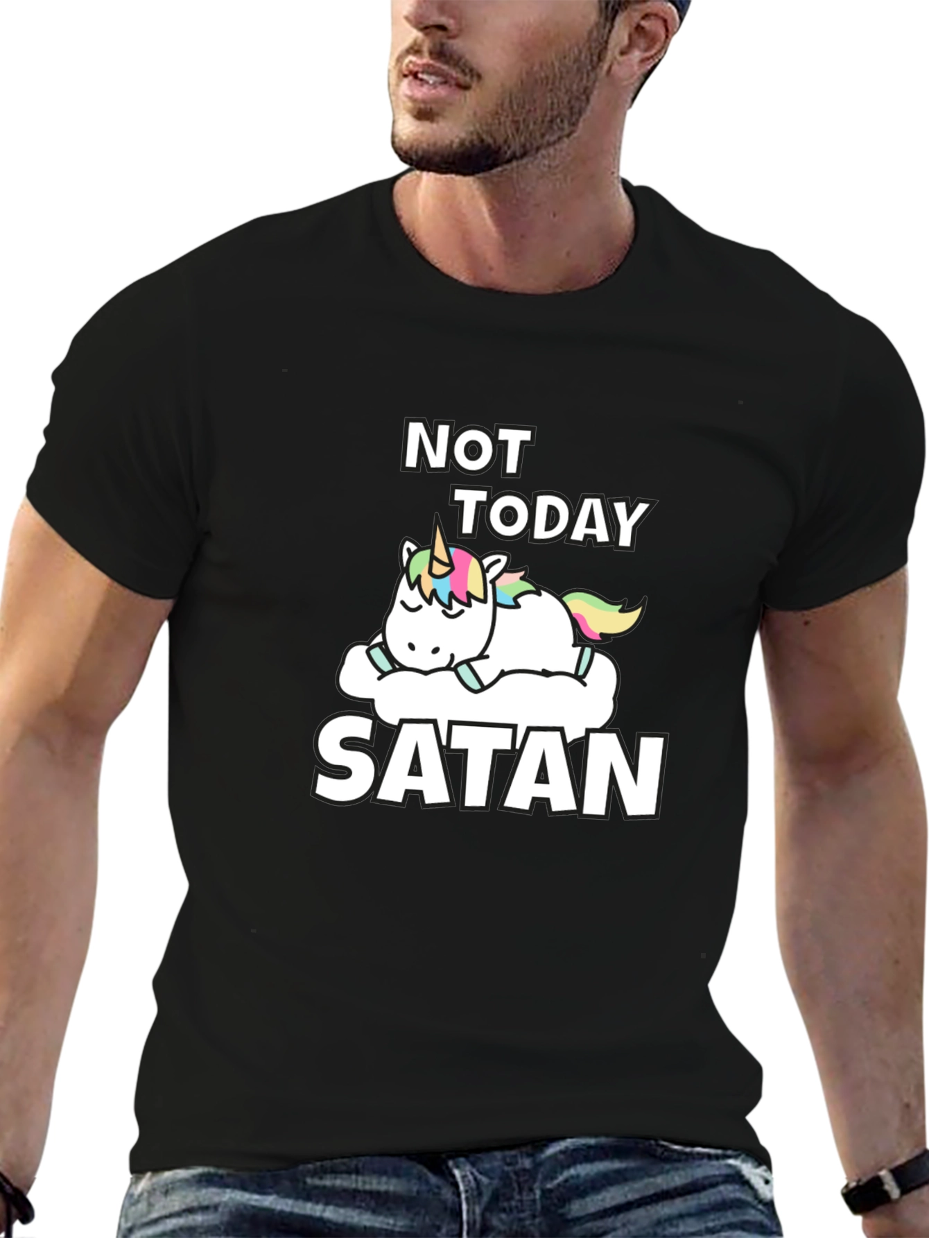 Not Today Satan Unicorn T-Shirt