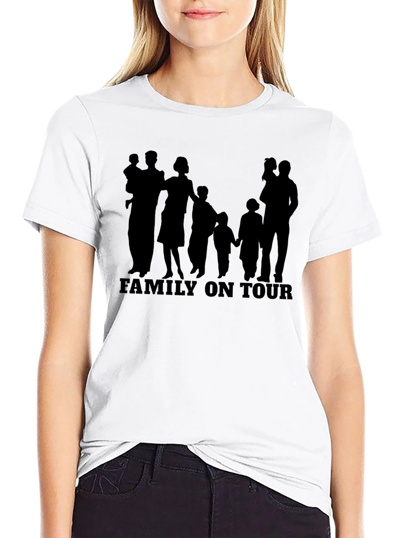 Family On Tour Black T-Shirt