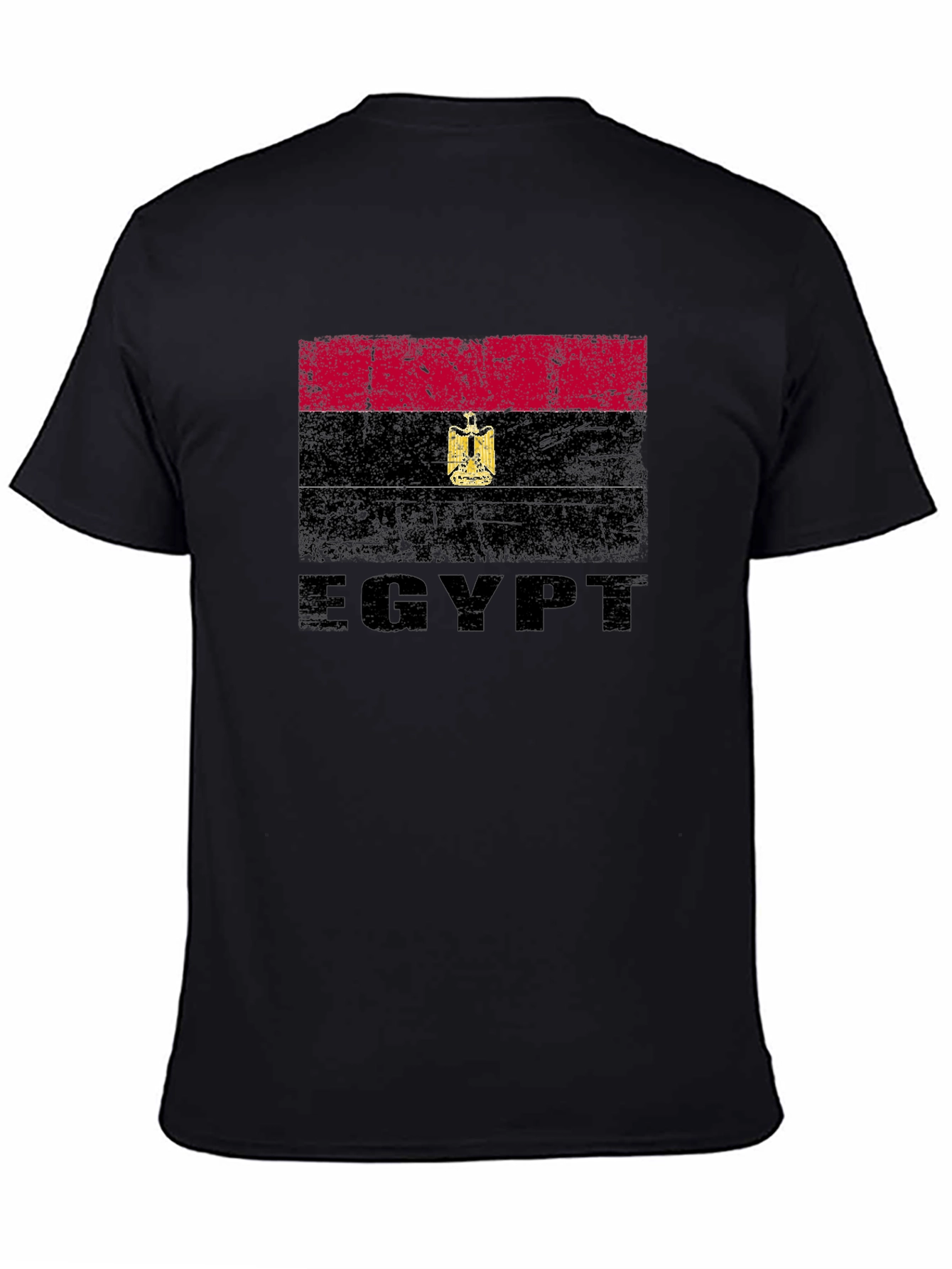 Egypt Flag Graphic T-Shirt - Distressed Design