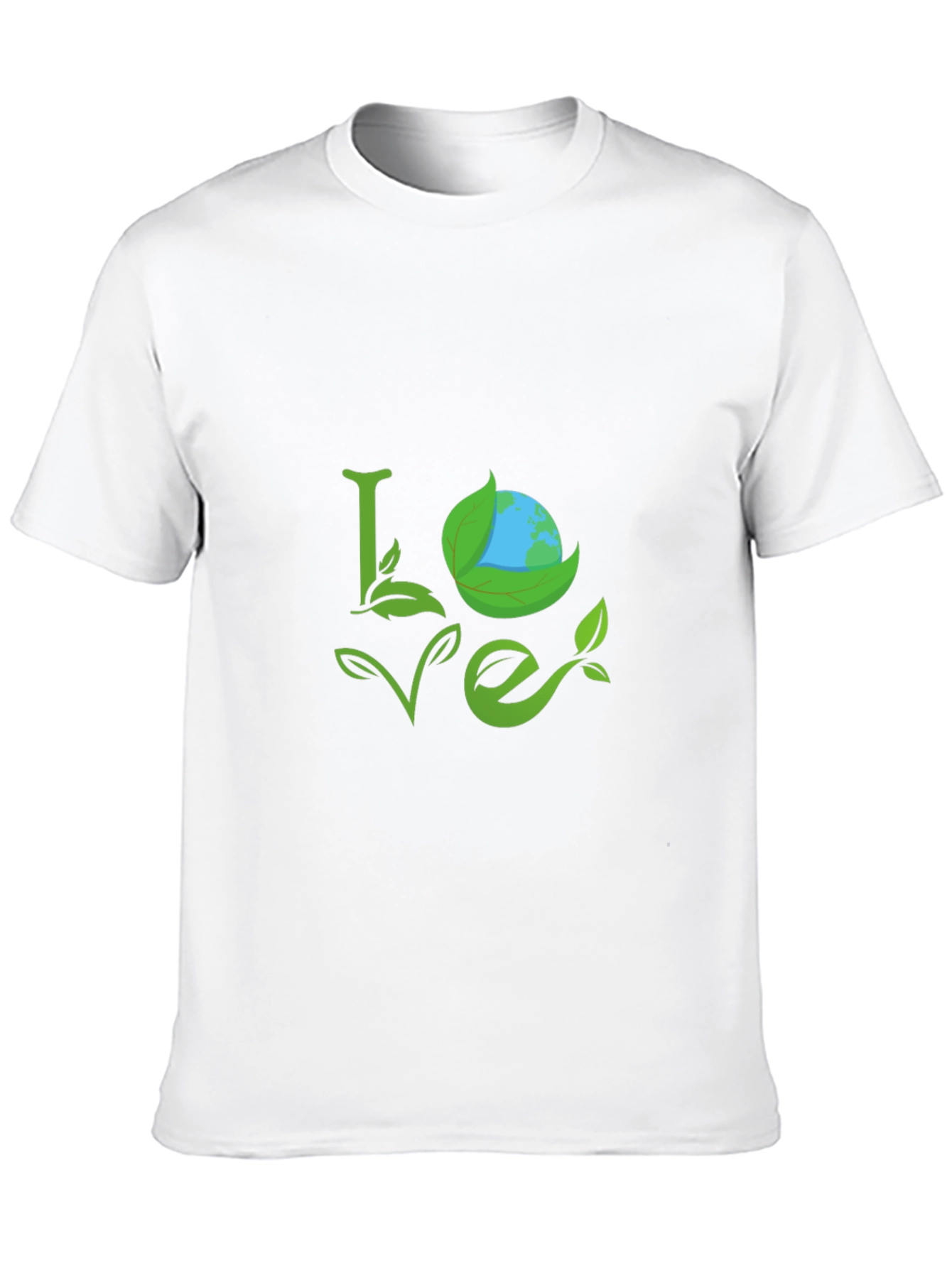 Eco Love Black T-Shirt - Earth Day Apparel