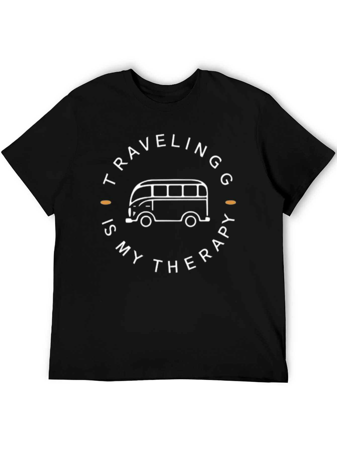 Travel Therapy Tee - Black Comfort Fit T-Shirt