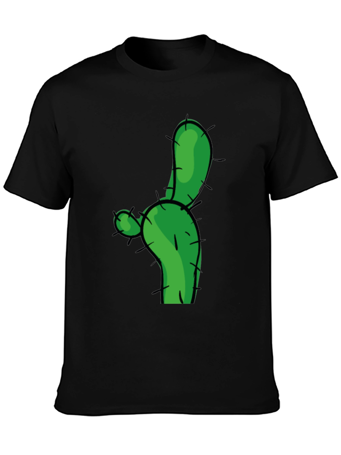 Cactus Graphic Tee - Green Novelty T-Shirt