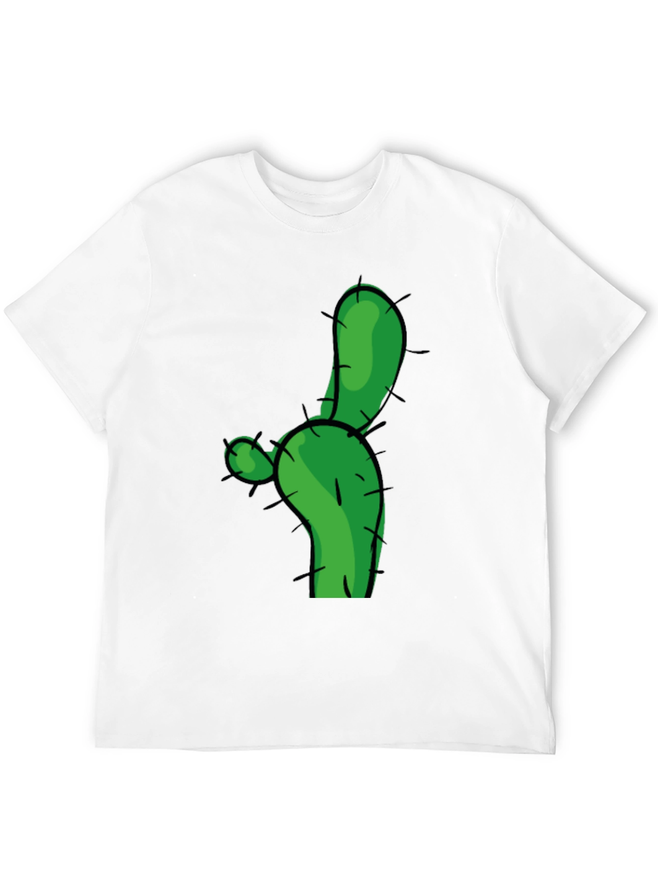 Cactus Graphic Tee - Green Novelty T-Shirt