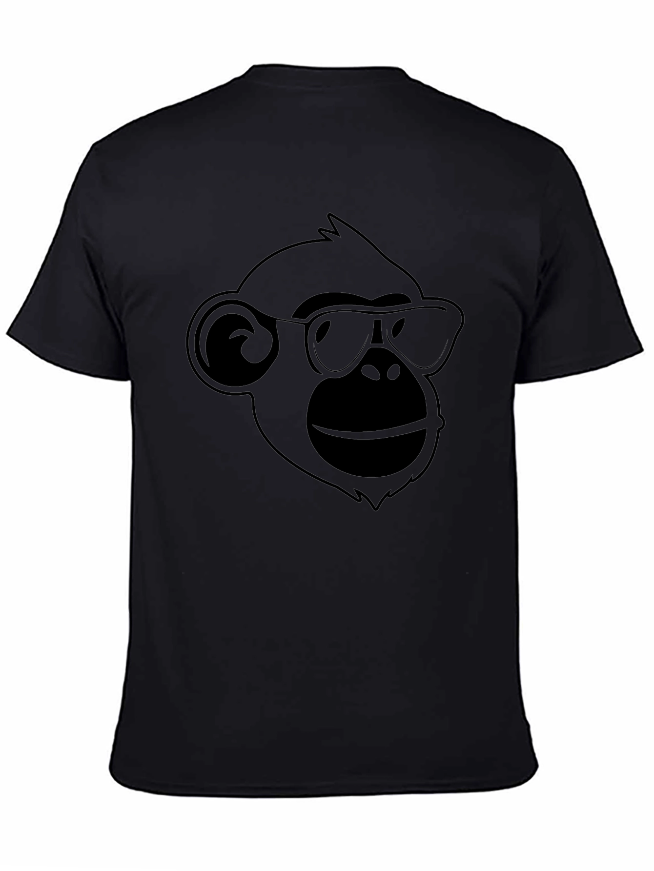 Cool Ape Graphic Tee - Black Cotton T-Shirt
