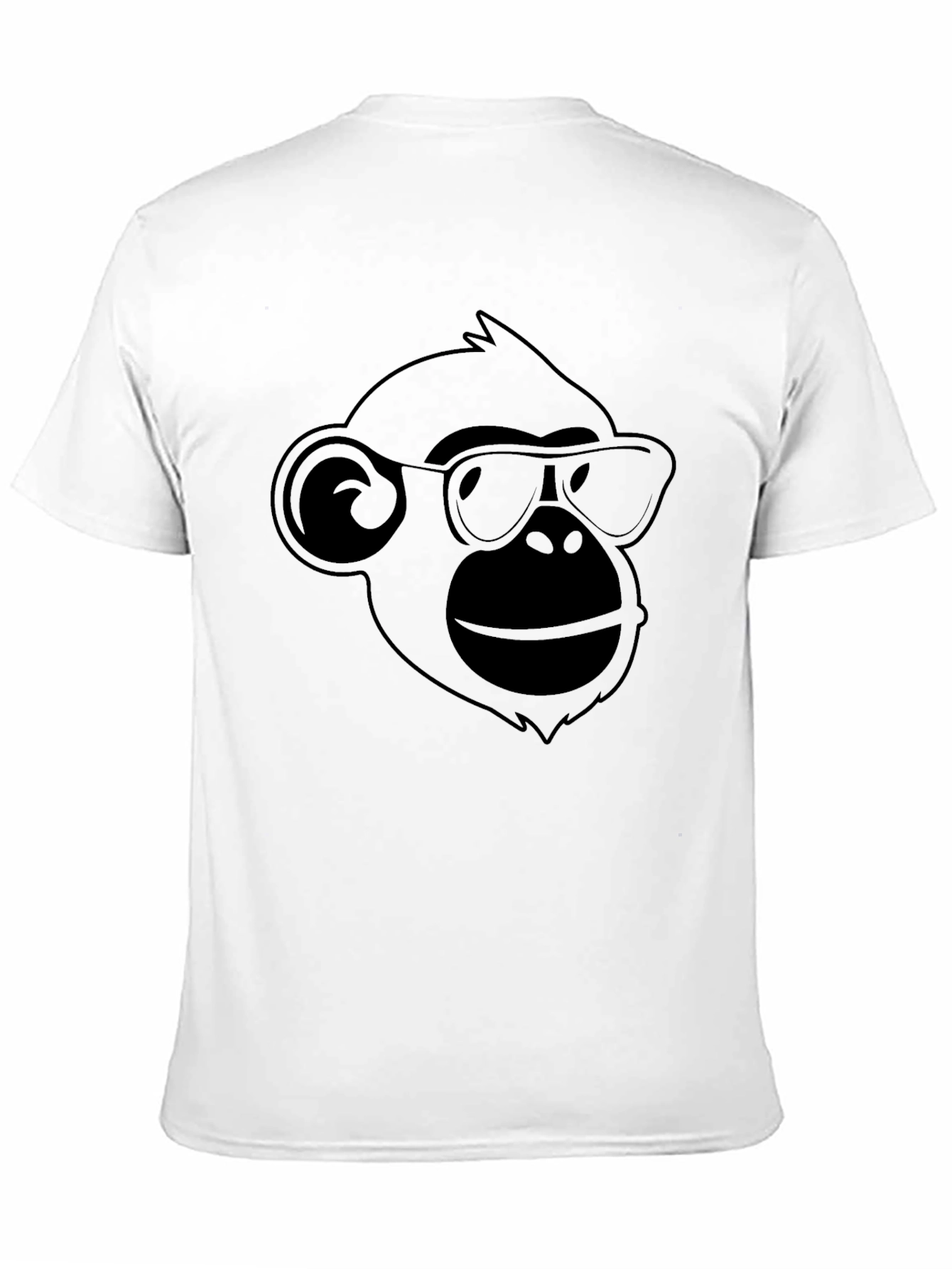 Cool Ape Graphic Tee - Black Cotton T-Shirt