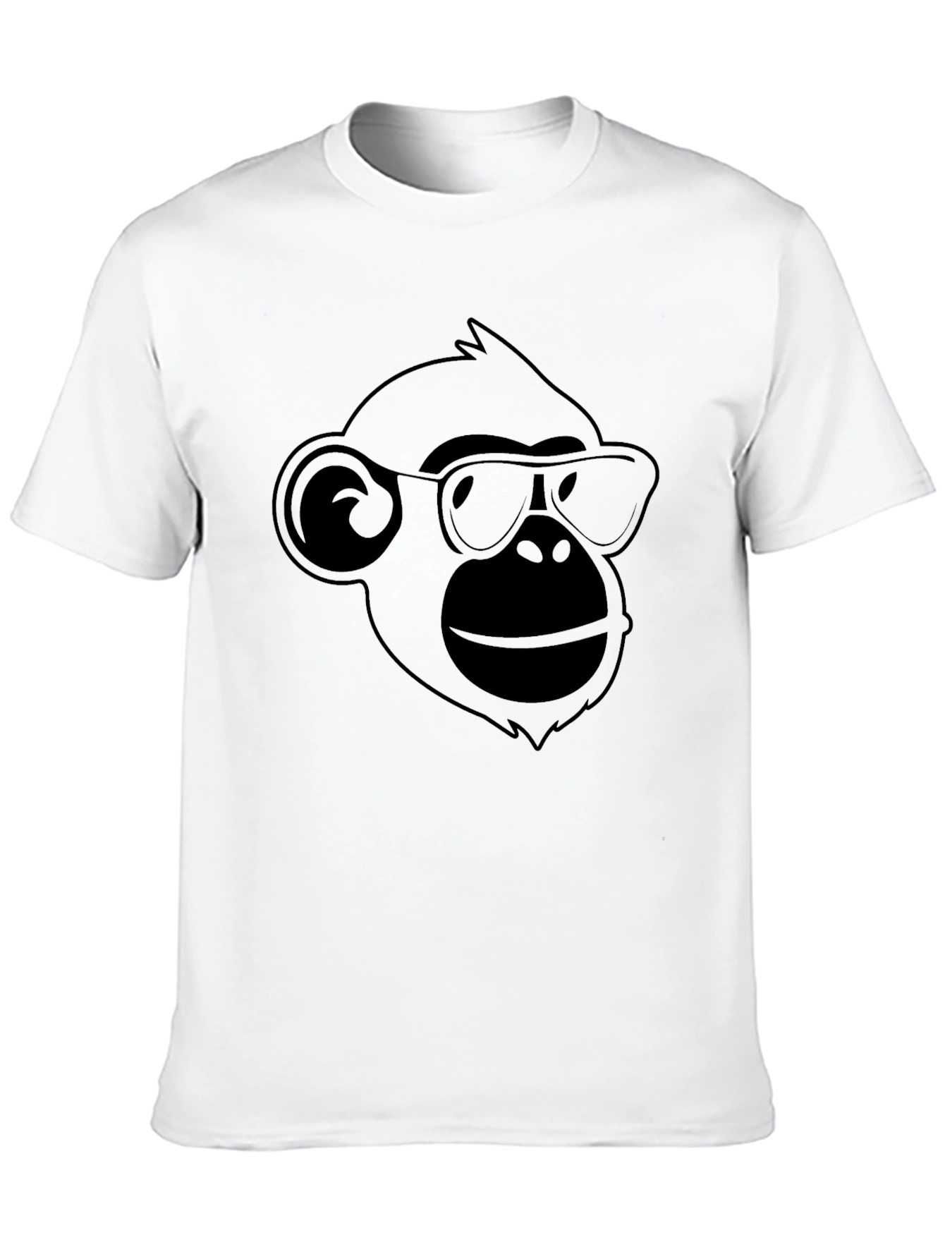 Cool Ape Graphic Tee - Black Cotton T-Shirt