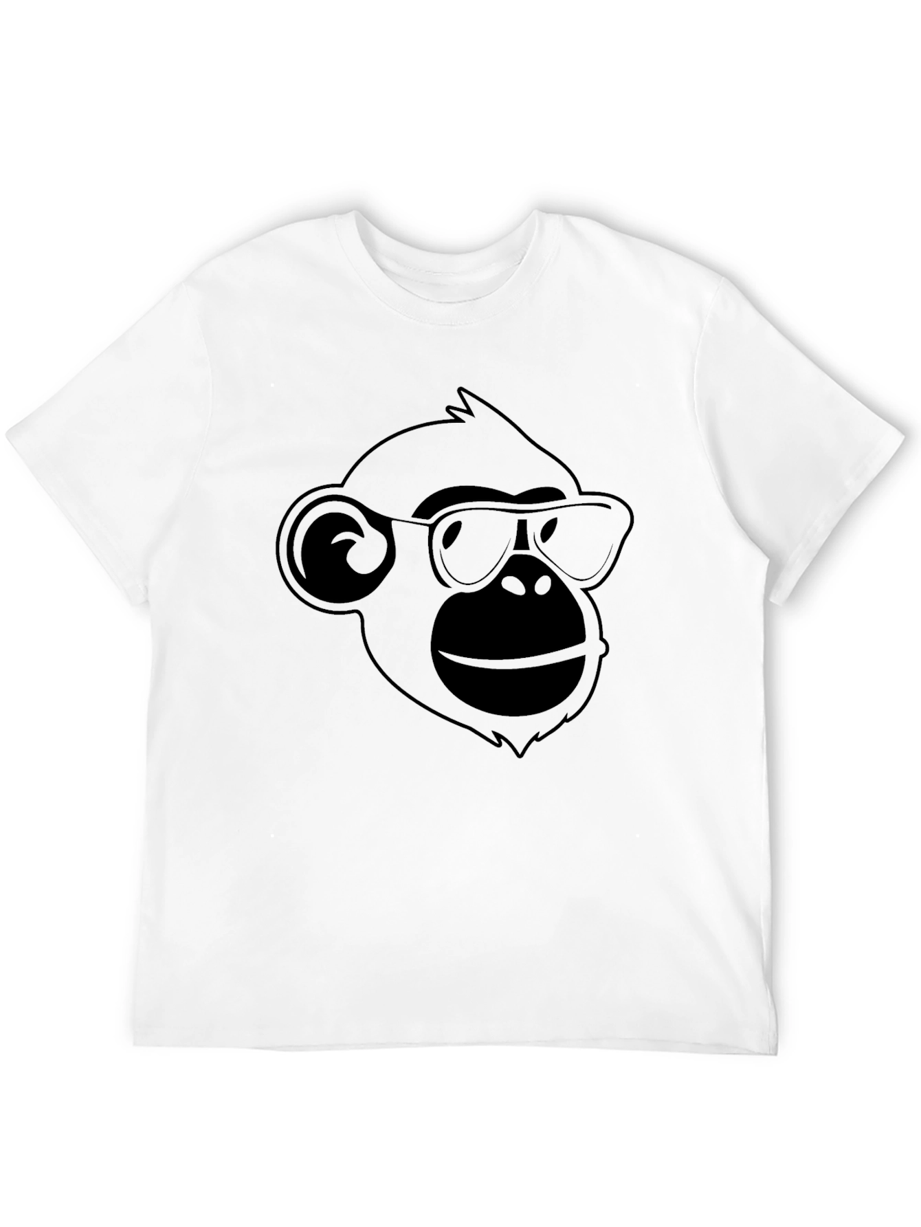 Cool Ape Graphic Tee - Black Cotton T-Shirt