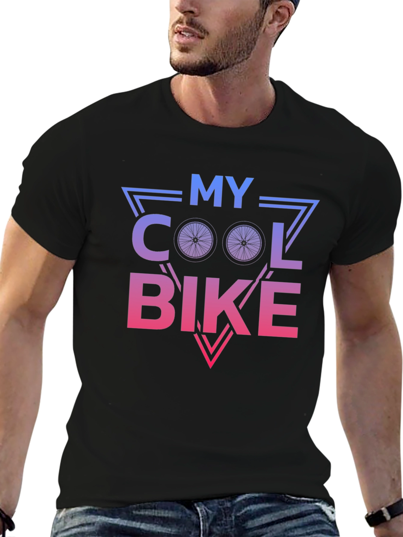 My Cool Bike Graphic T-Shirt - Black