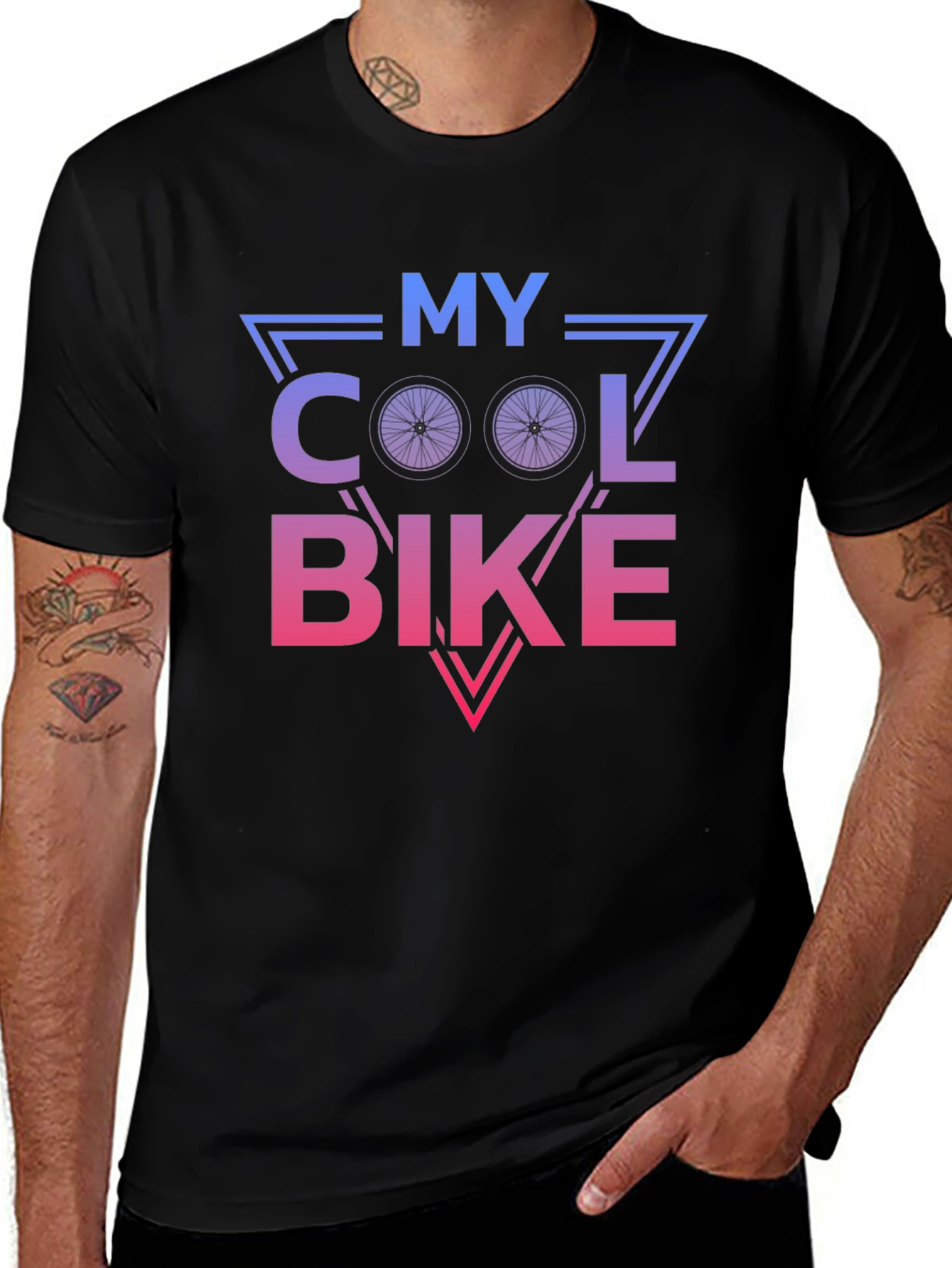 My Cool Bike Graphic T-Shirt - Black