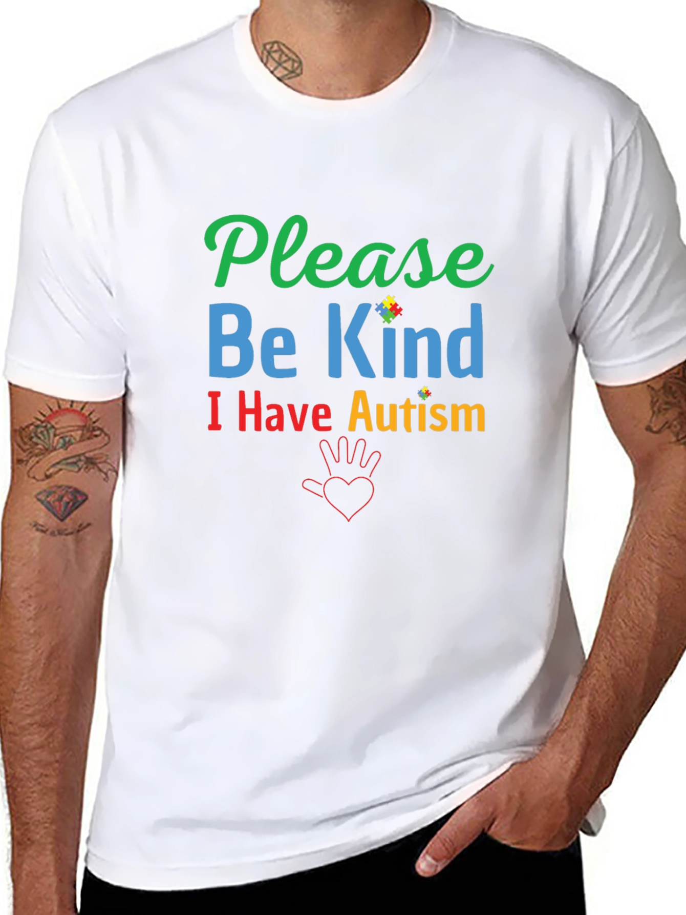 Please Be Kind Autism Awareness Graphic Tee