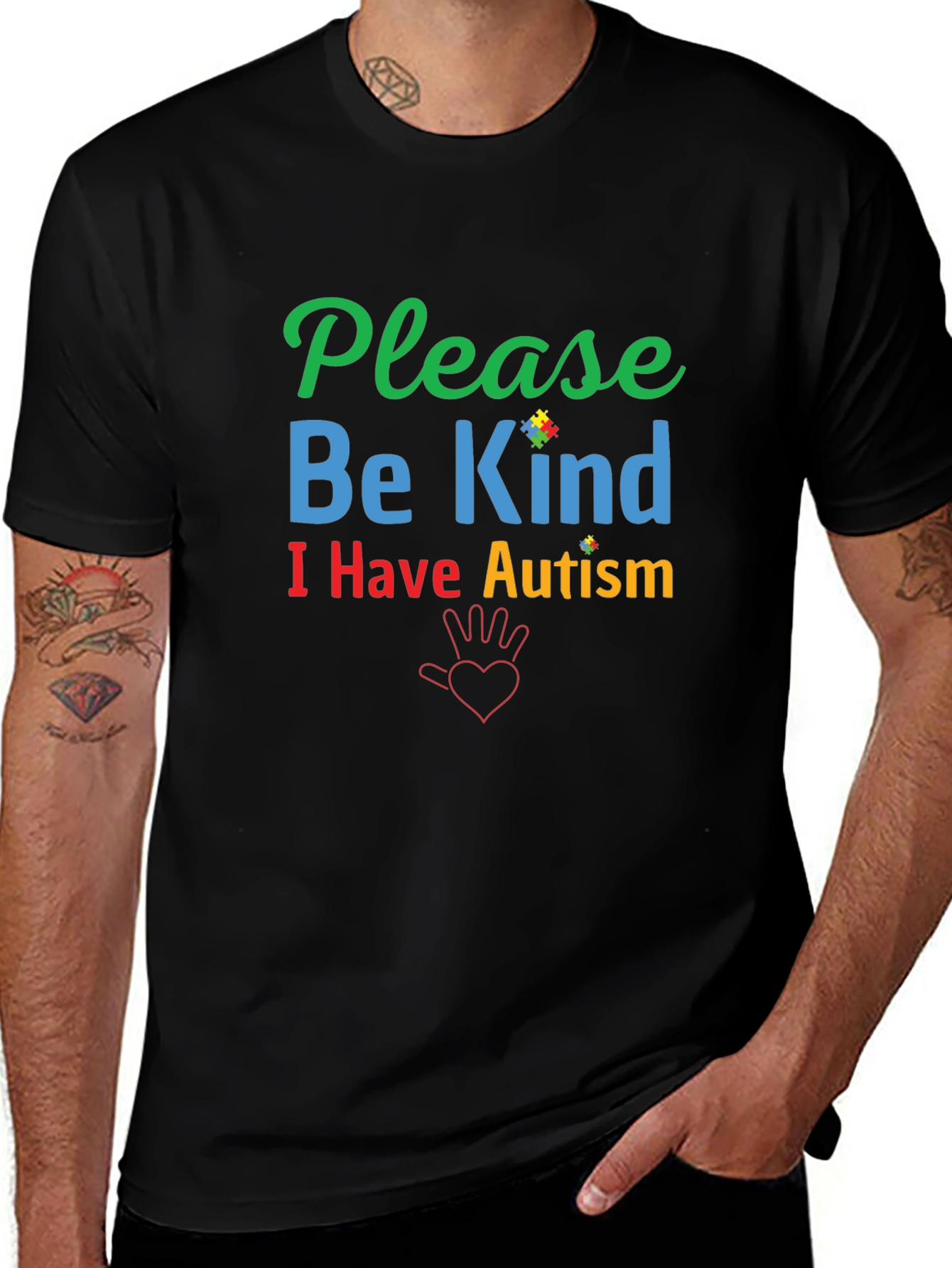 Please Be Kind Autism Awareness Graphic Tee