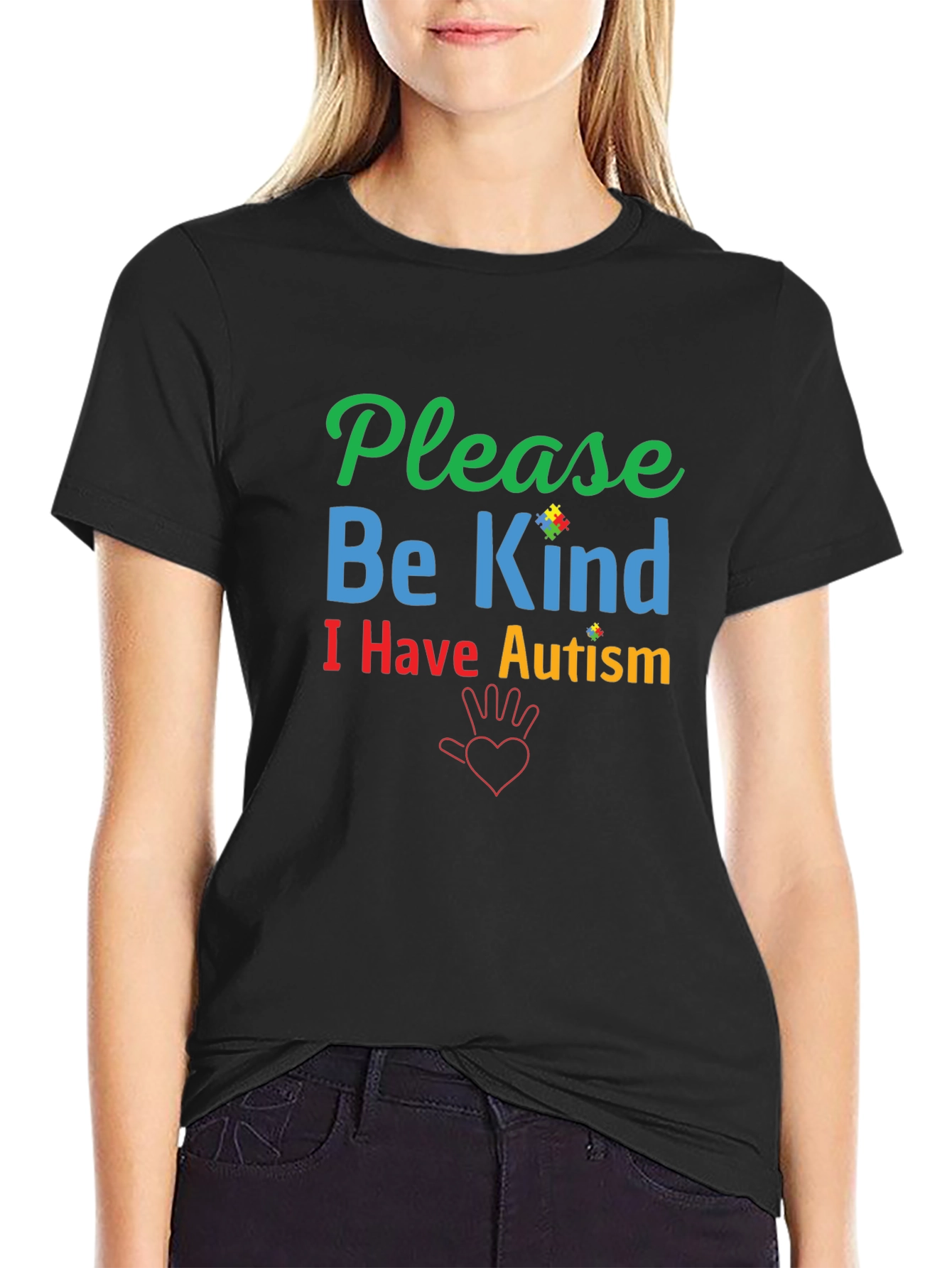 Please Be Kind Autism Awareness Graphic Tee