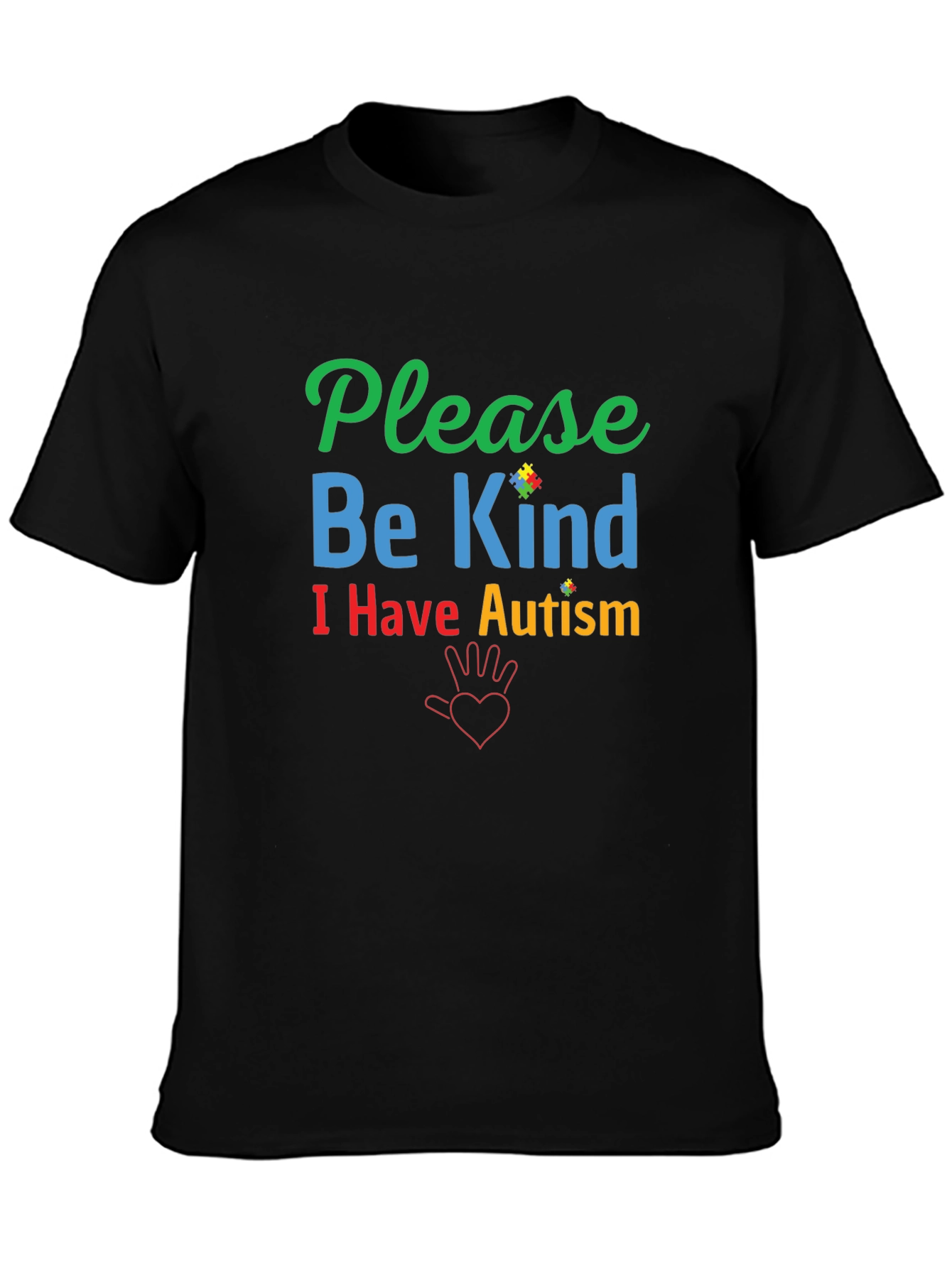 Please Be Kind Autism Awareness Graphic Tee