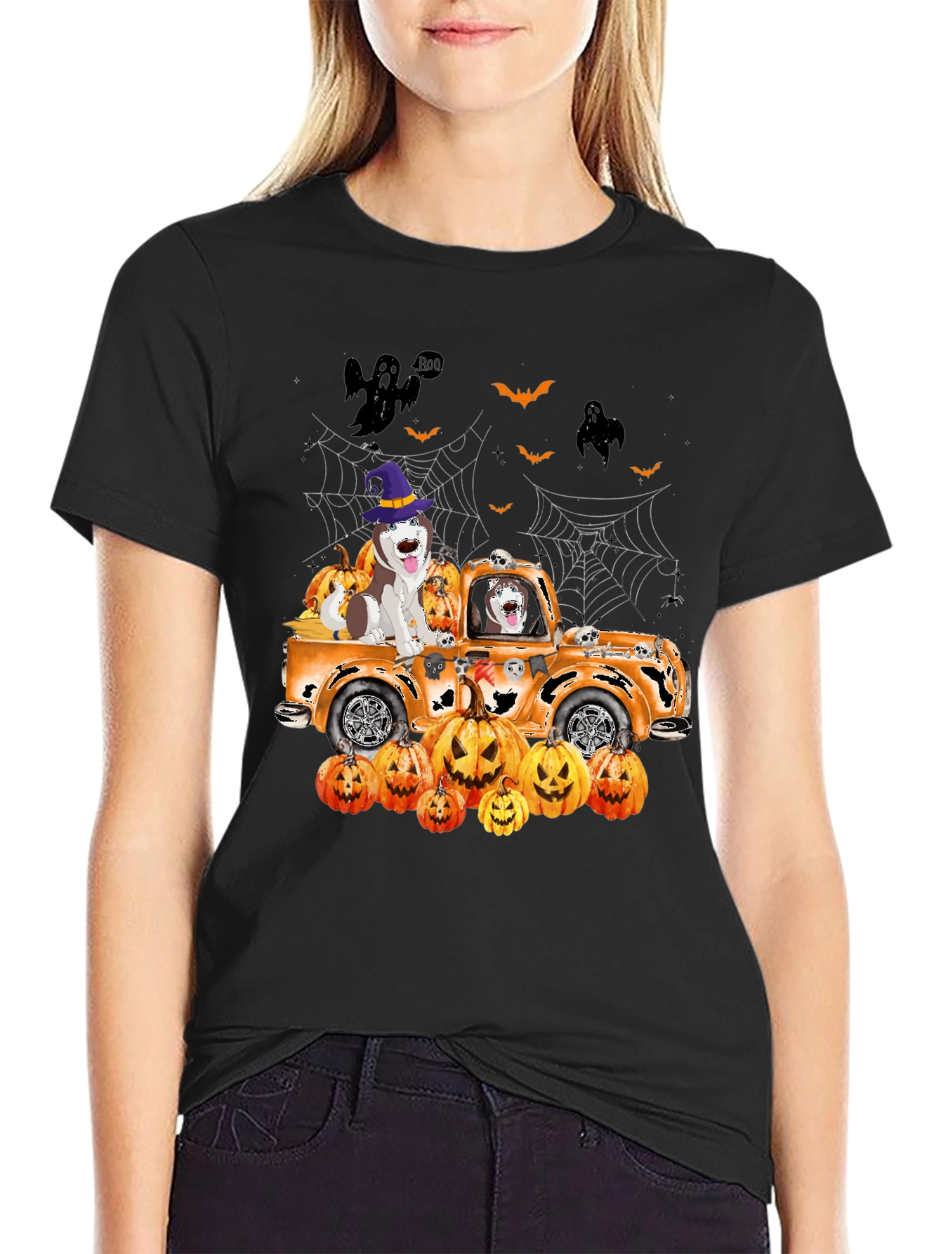 Halloween Dog Truck T-Shirt