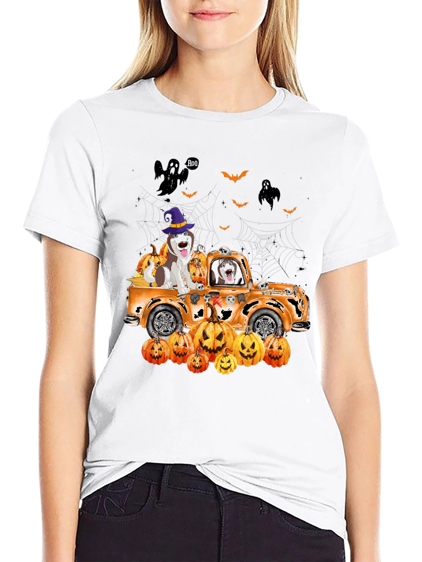 Halloween Dog Truck T-Shirt