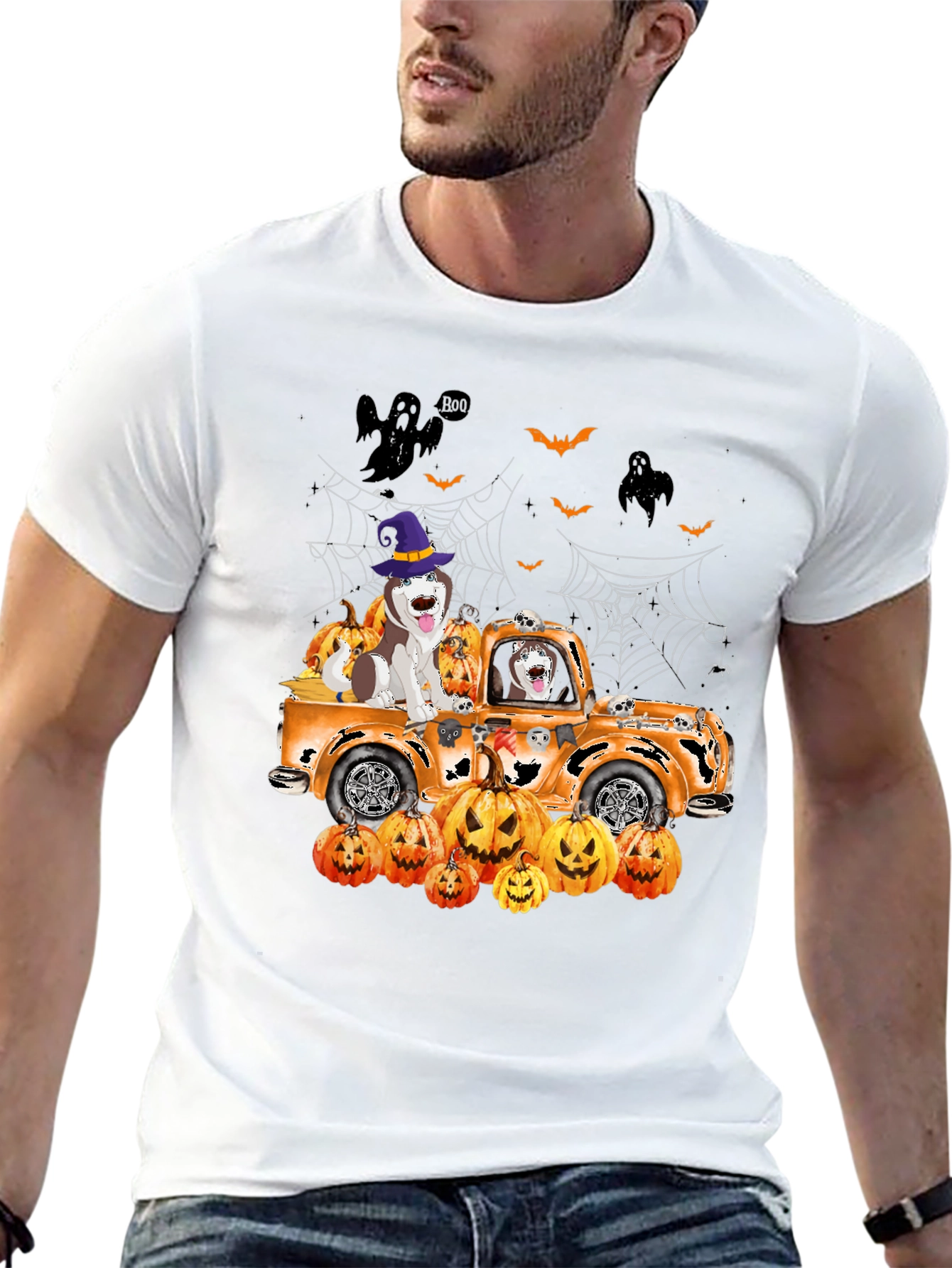 Halloween Dog Truck T-Shirt