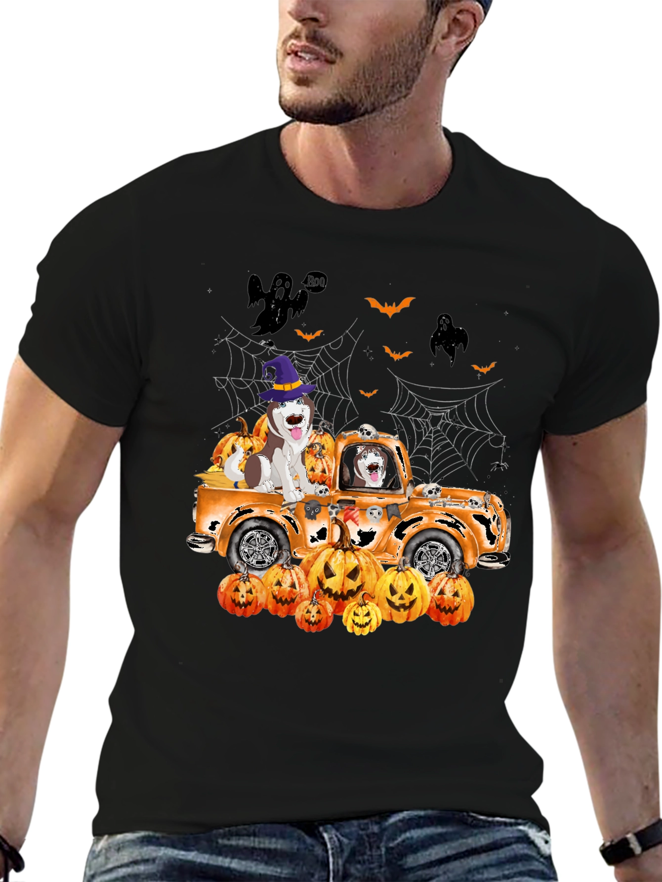 Halloween Dog Truck T-Shirt