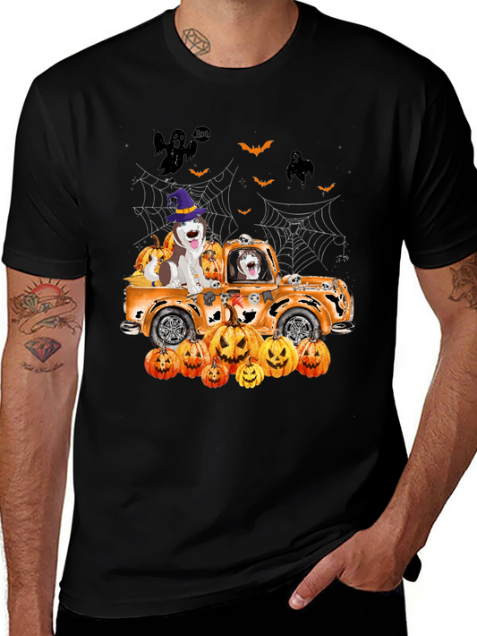 Halloween Dog Truck T-Shirt