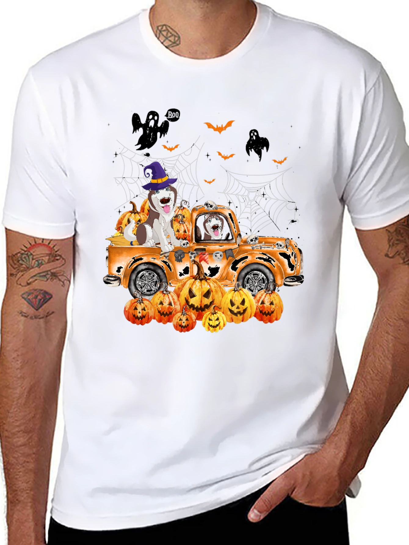 Halloween Dog Truck T-Shirt