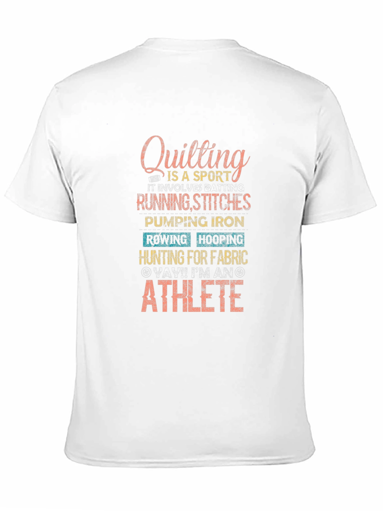 Quilting Athlete T-Shirt - Sport Hobby Tee