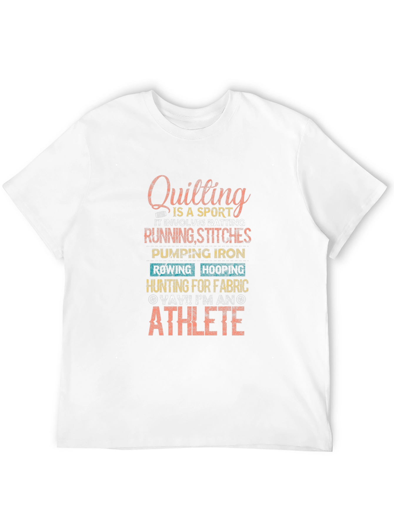 Quilting Athlete T-Shirt - Sport Hobby Tee