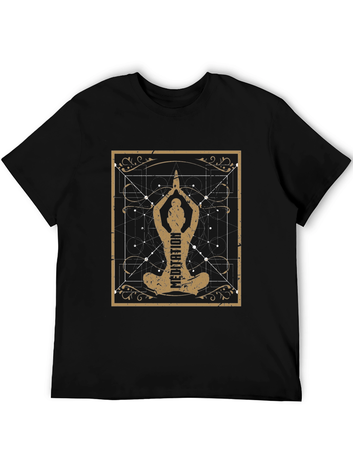 Meditation Graphic T-Shirt - Black