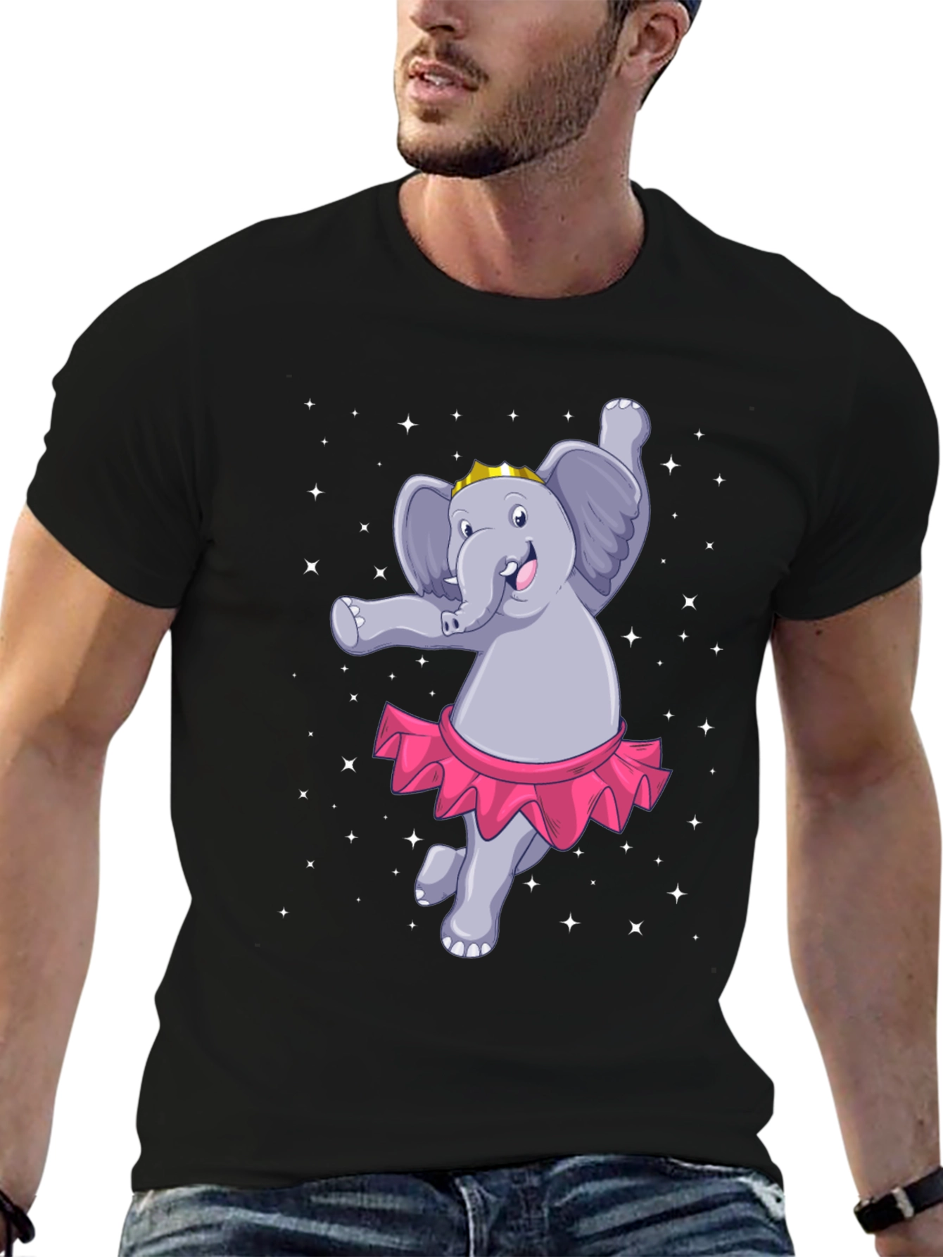 Dancing Elephant T-Shirt: Cute Cartoon Design
