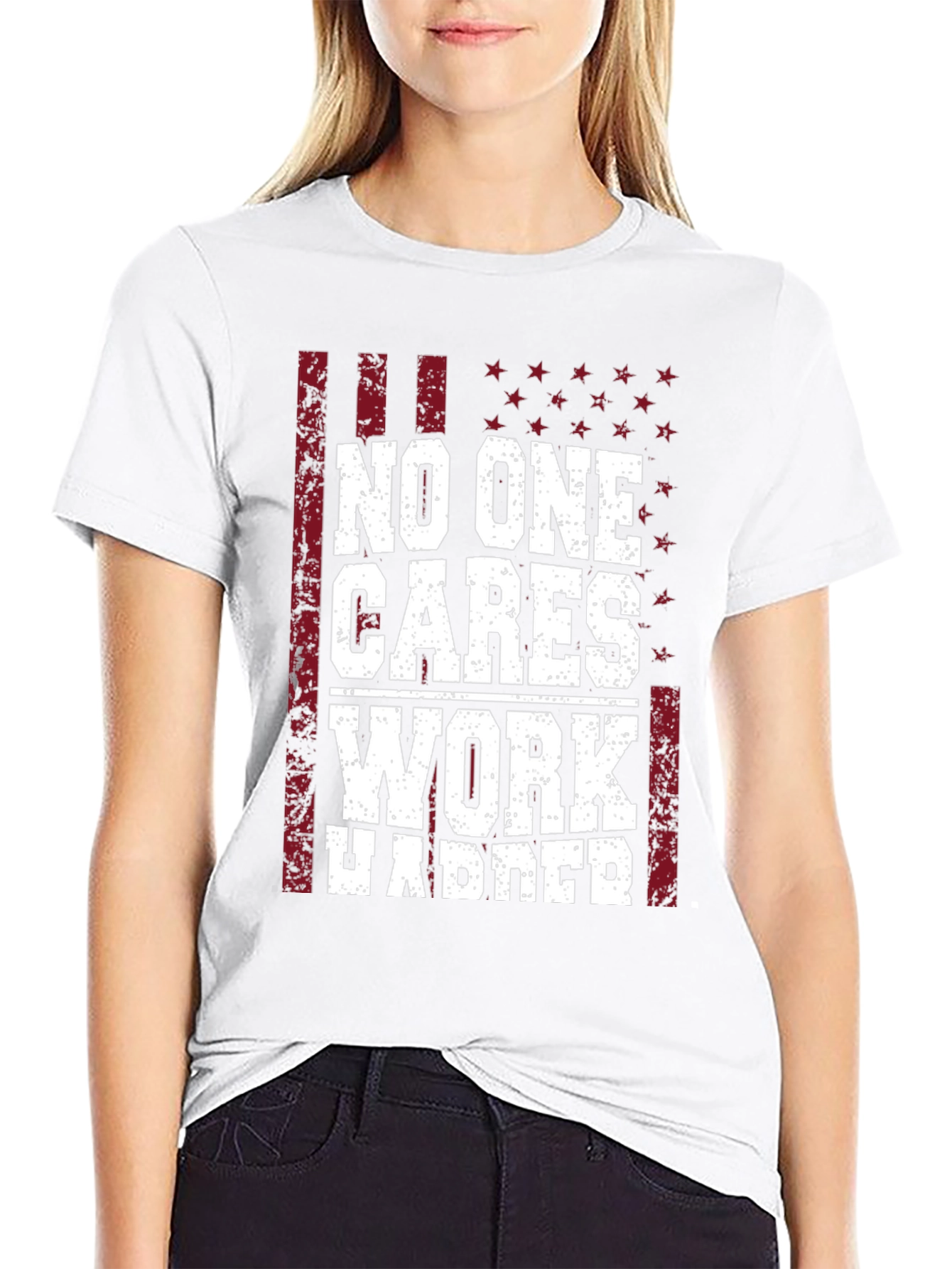 No One Cares Work Harder Graphic Tee