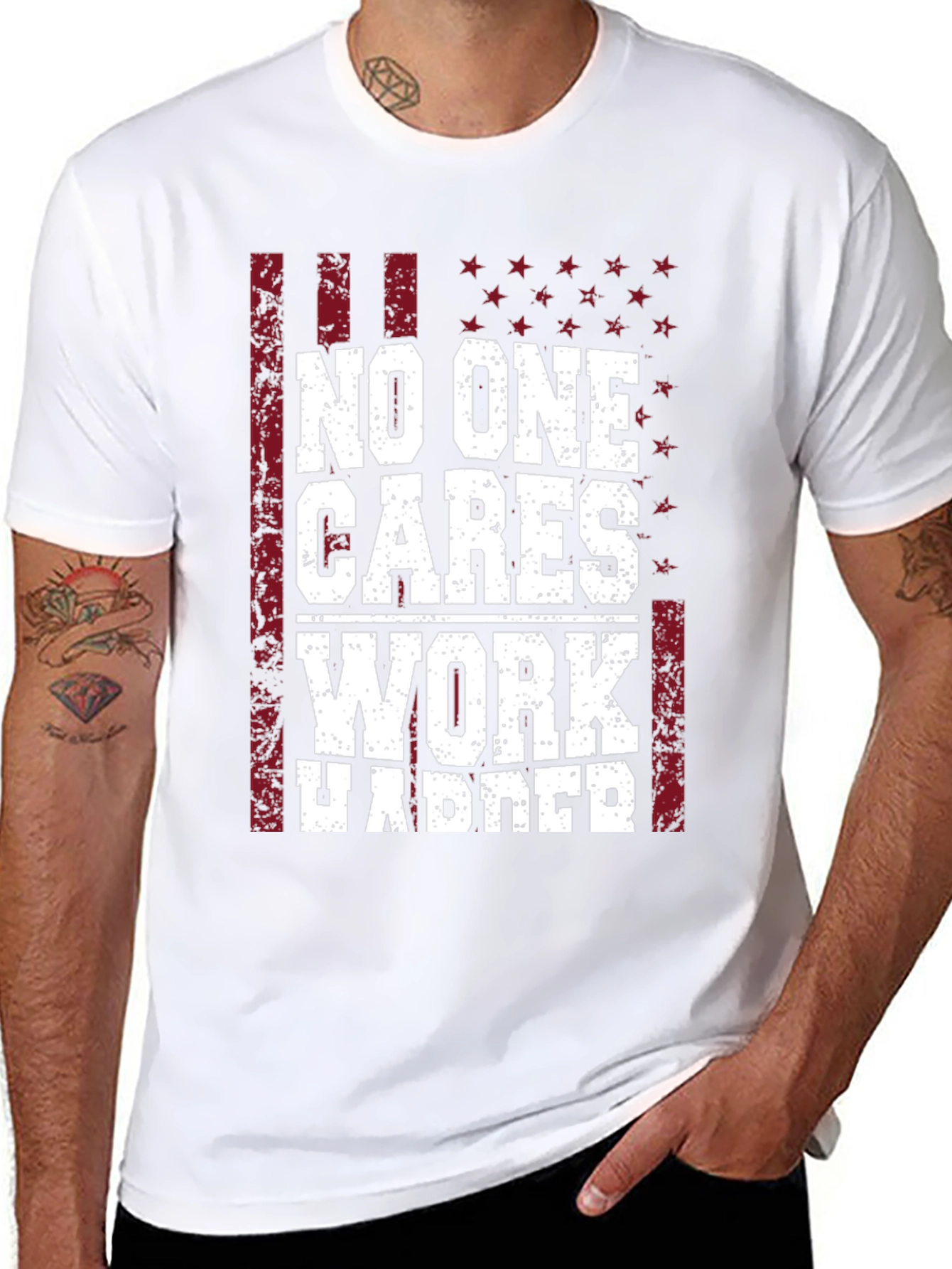 No One Cares Work Harder Graphic Tee