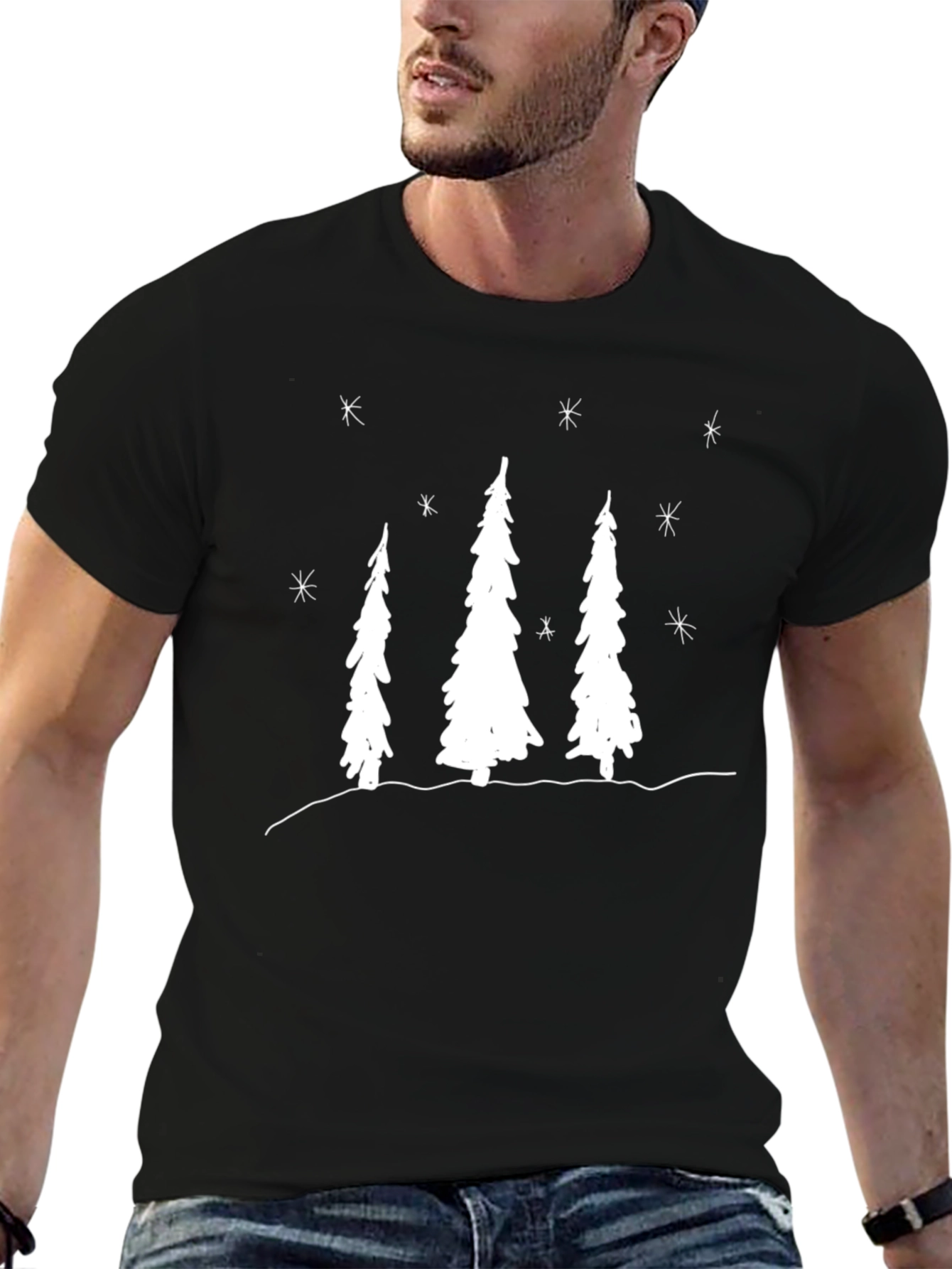 Winter Scene Crew Neck T-Shirt