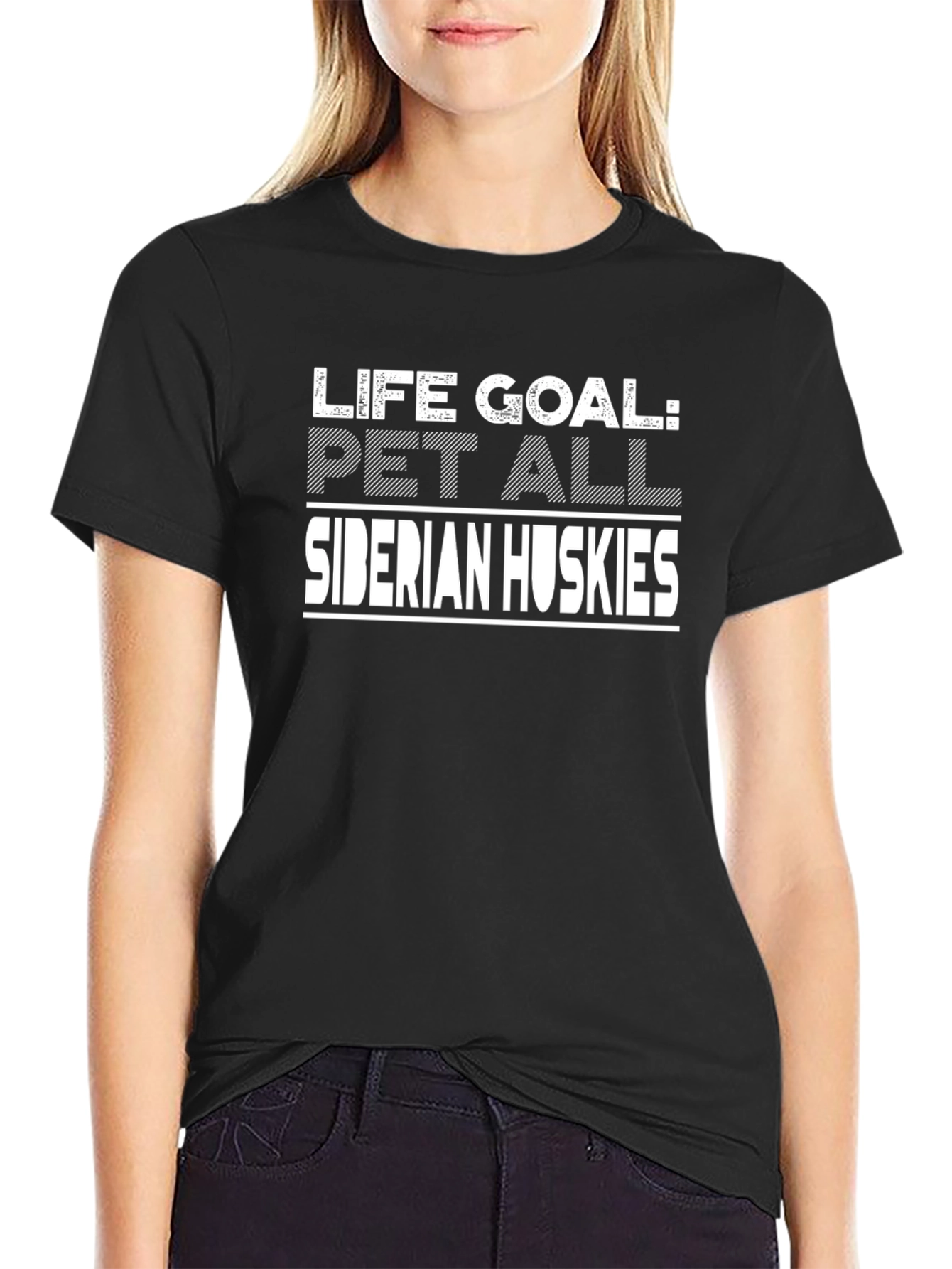 Life Goal Pet All Siberian Huskies T-Shirt