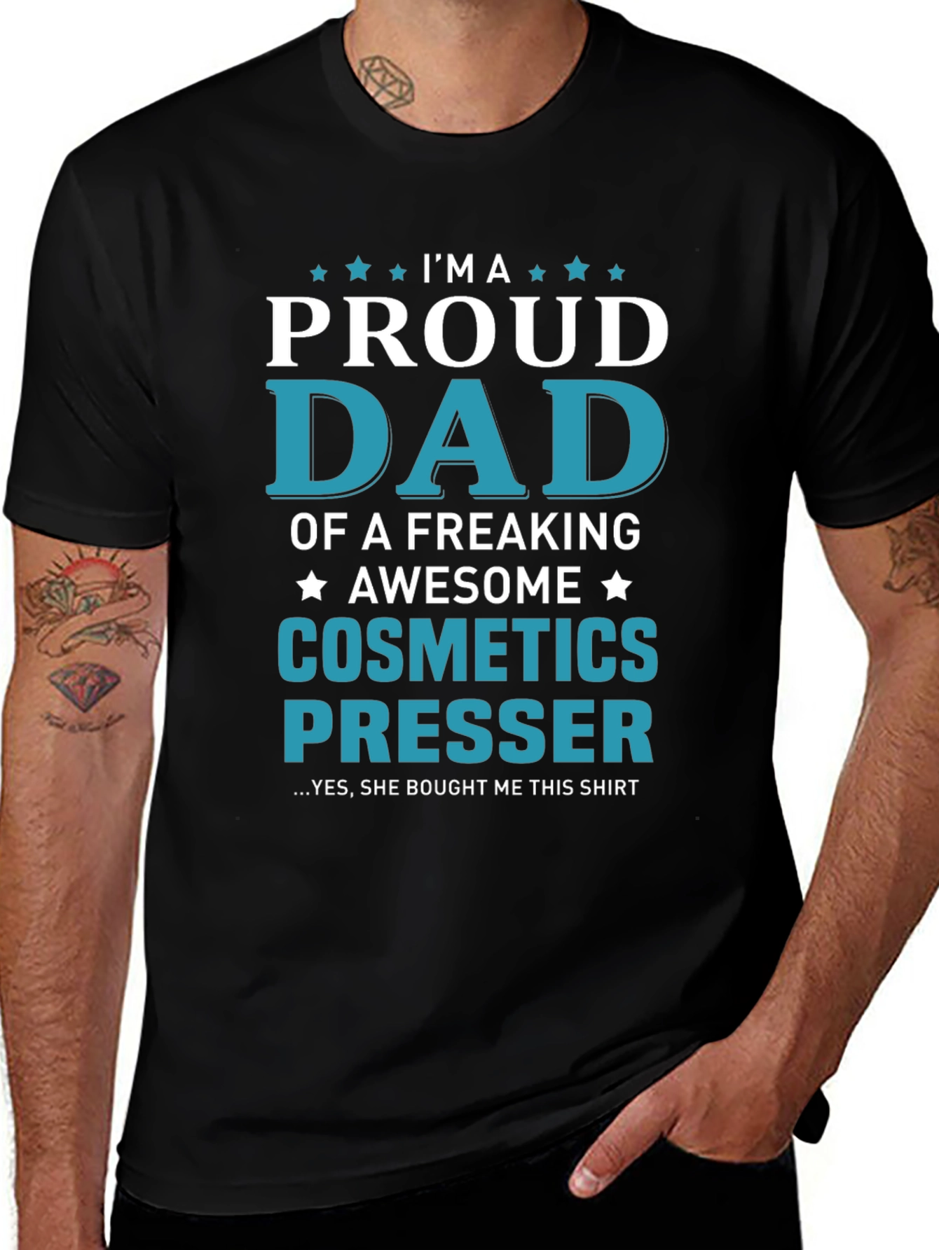 Proud Dad Cosmetics Presser Graphic Tee