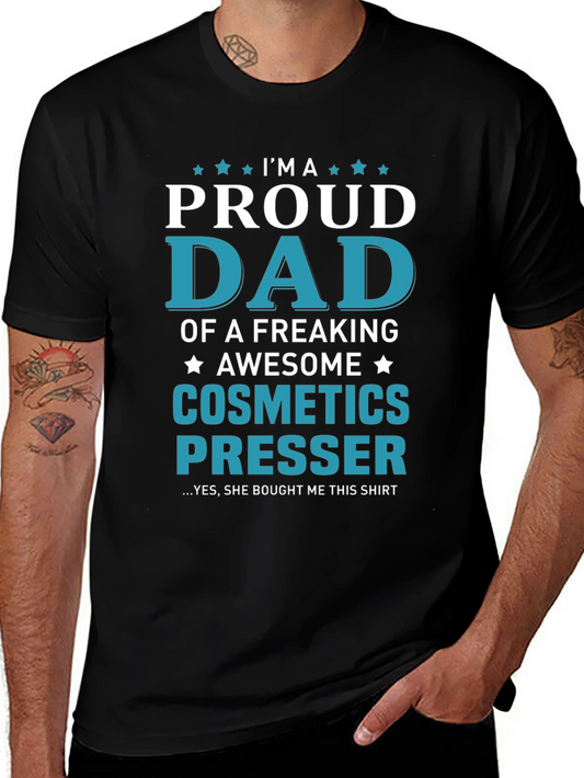 Proud Dad Cosmetics Presser Graphic Tee