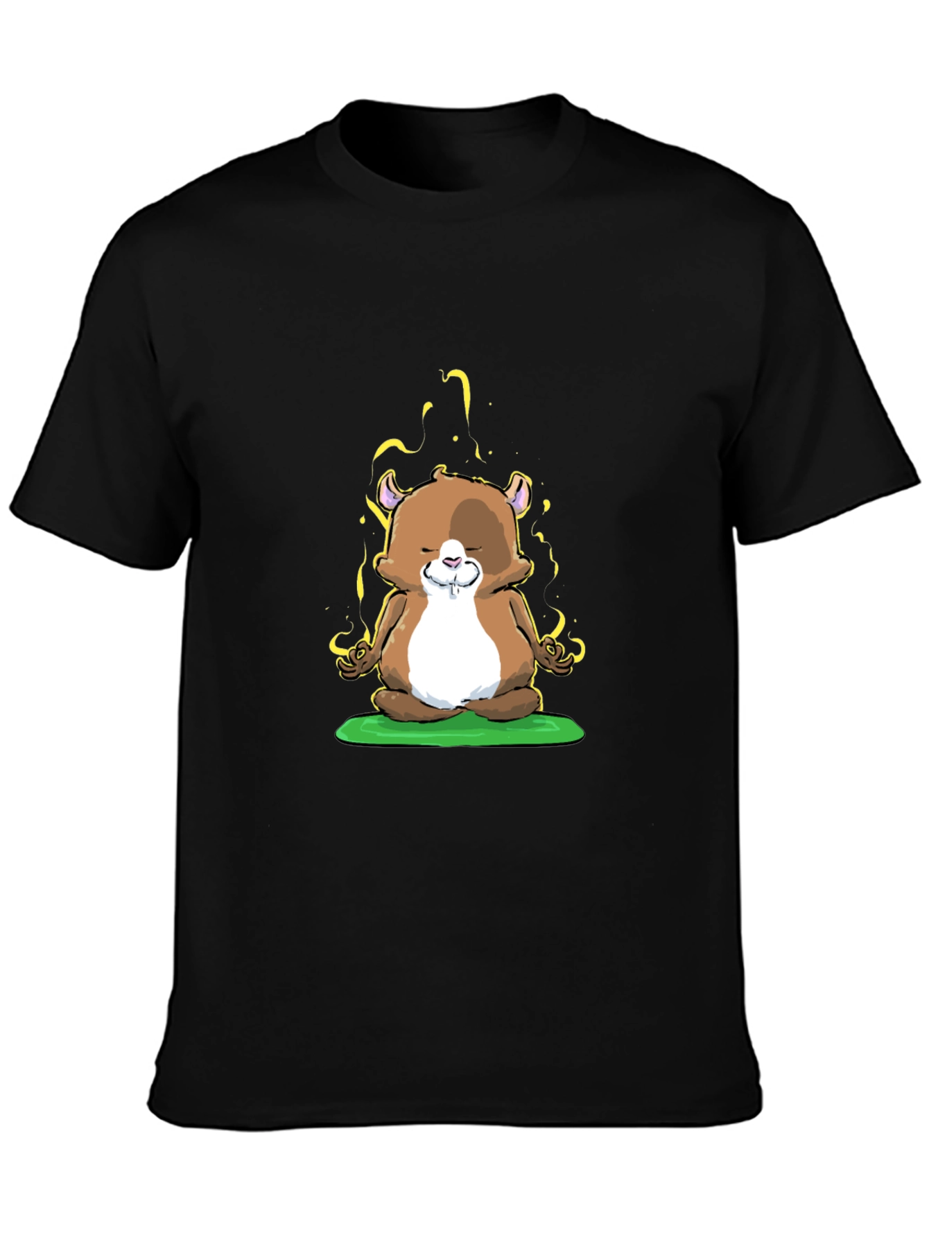 Zen Hamster T-Shirt - Meditating Rodent Tee