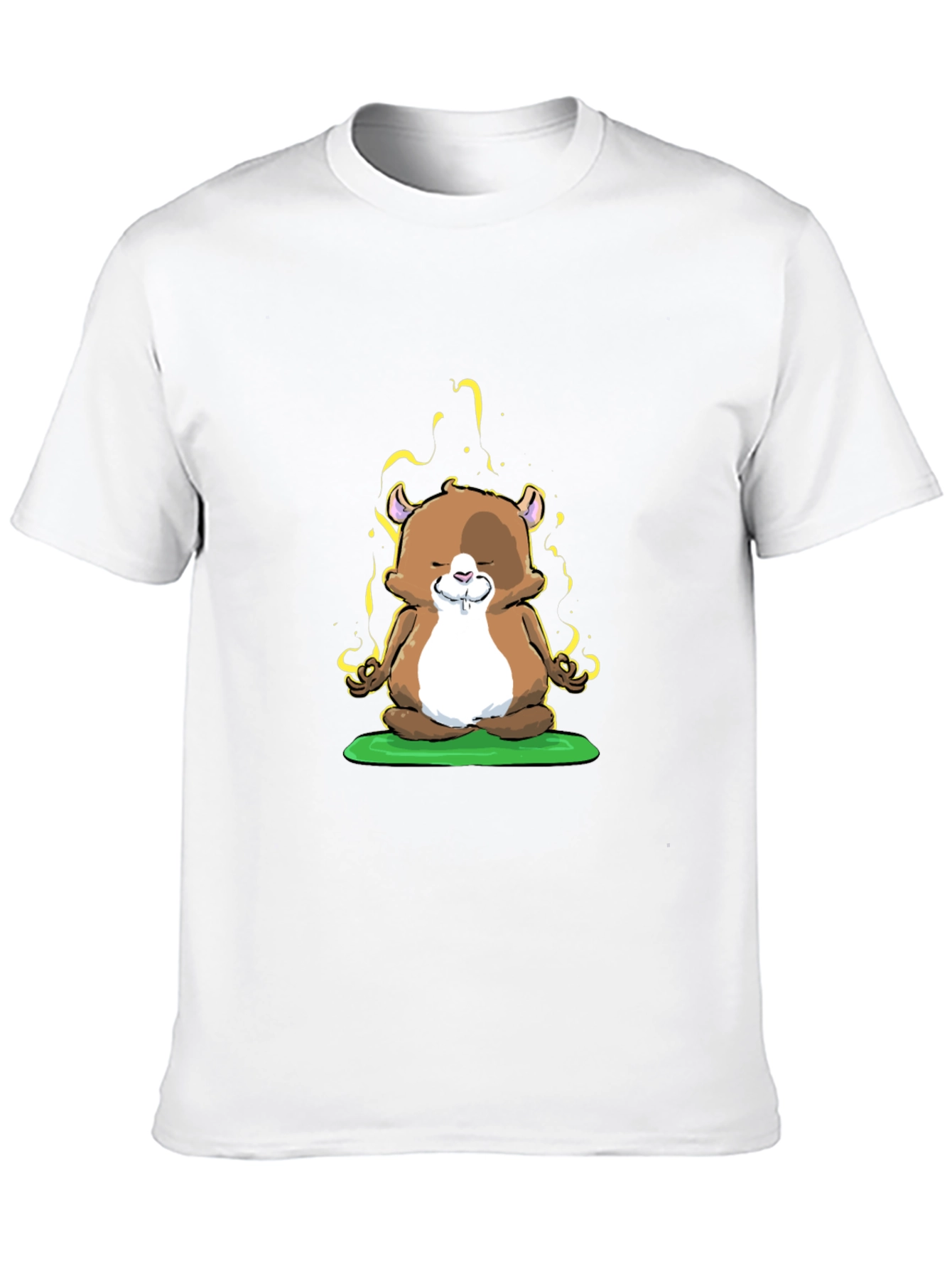 Zen Hamster T-Shirt - Meditating Rodent Tee