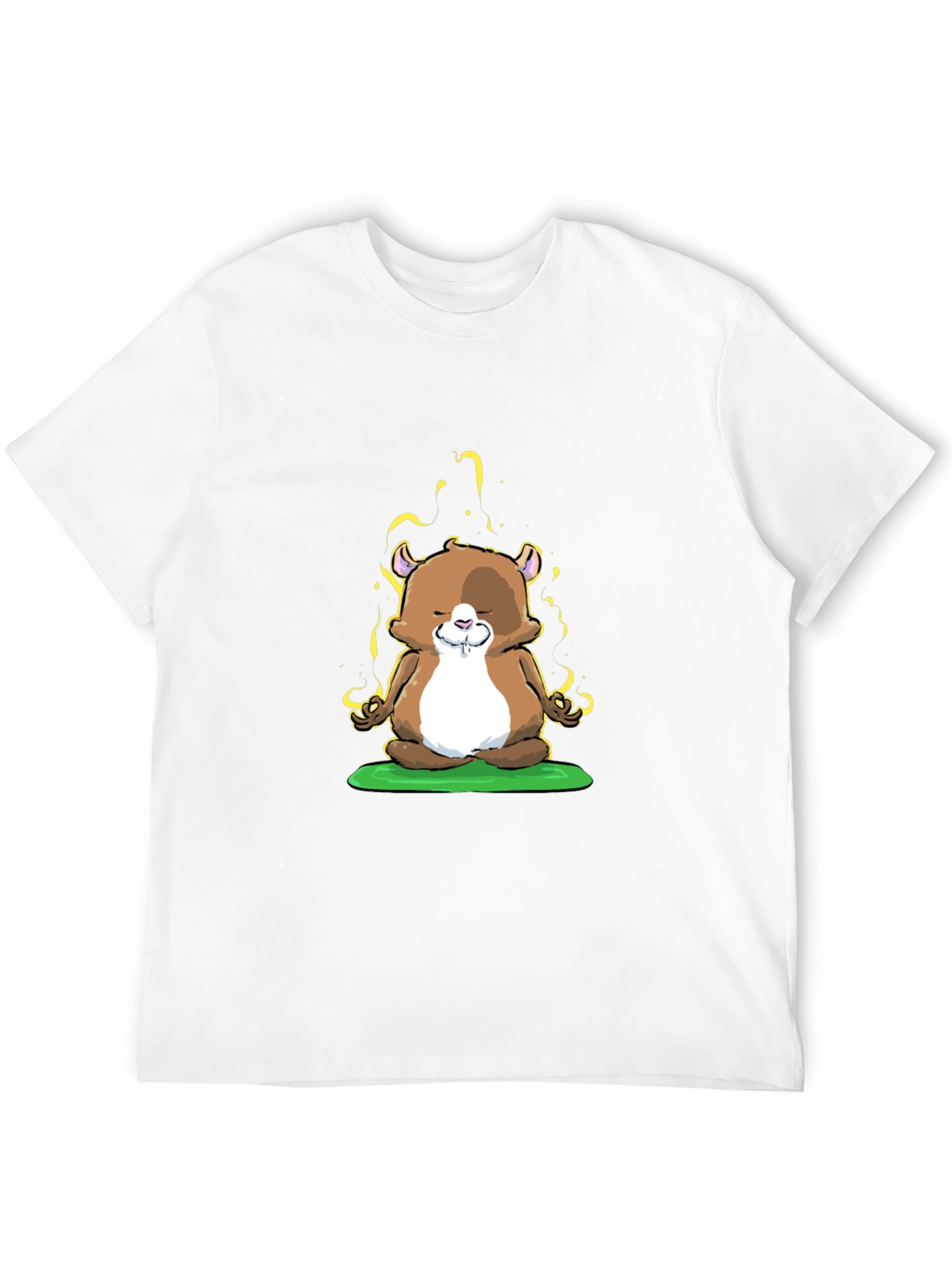 Zen Hamster T-Shirt - Meditating Rodent Tee