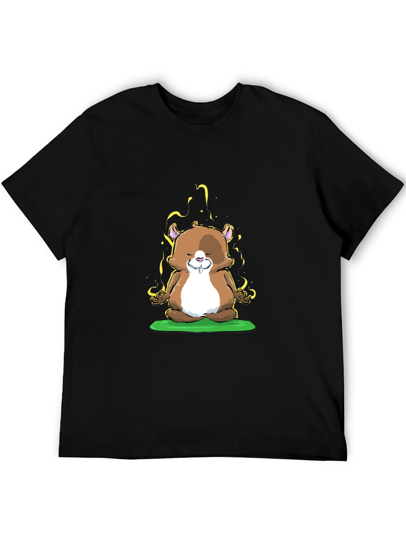 Zen Hamster T-Shirt - Meditating Rodent Tee