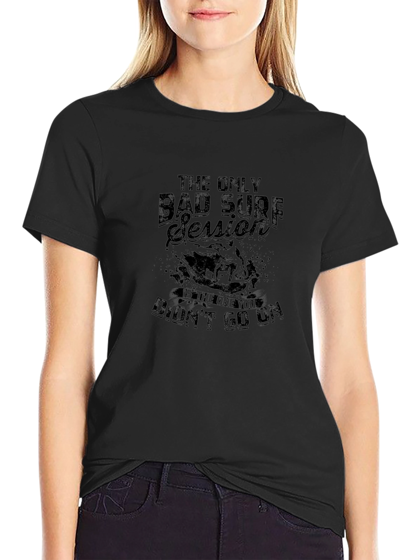 Bad Surf Session Black T-Shirt