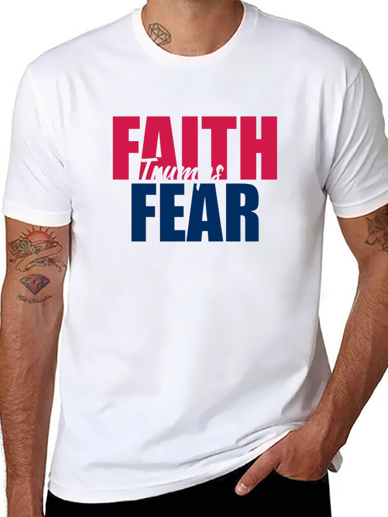 Faith Trumps Fear Graphic T-Shirt