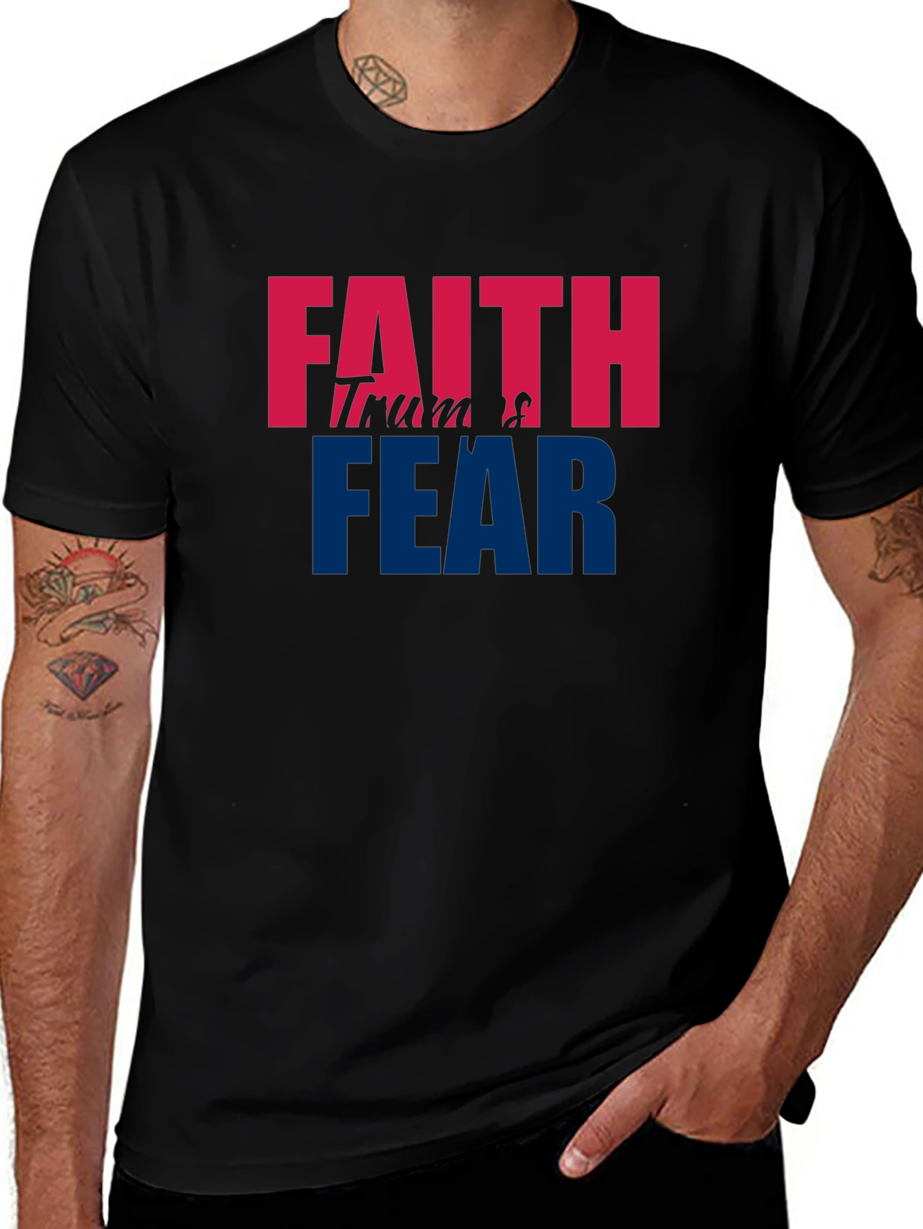 Faith Trumps Fear Graphic T-Shirt