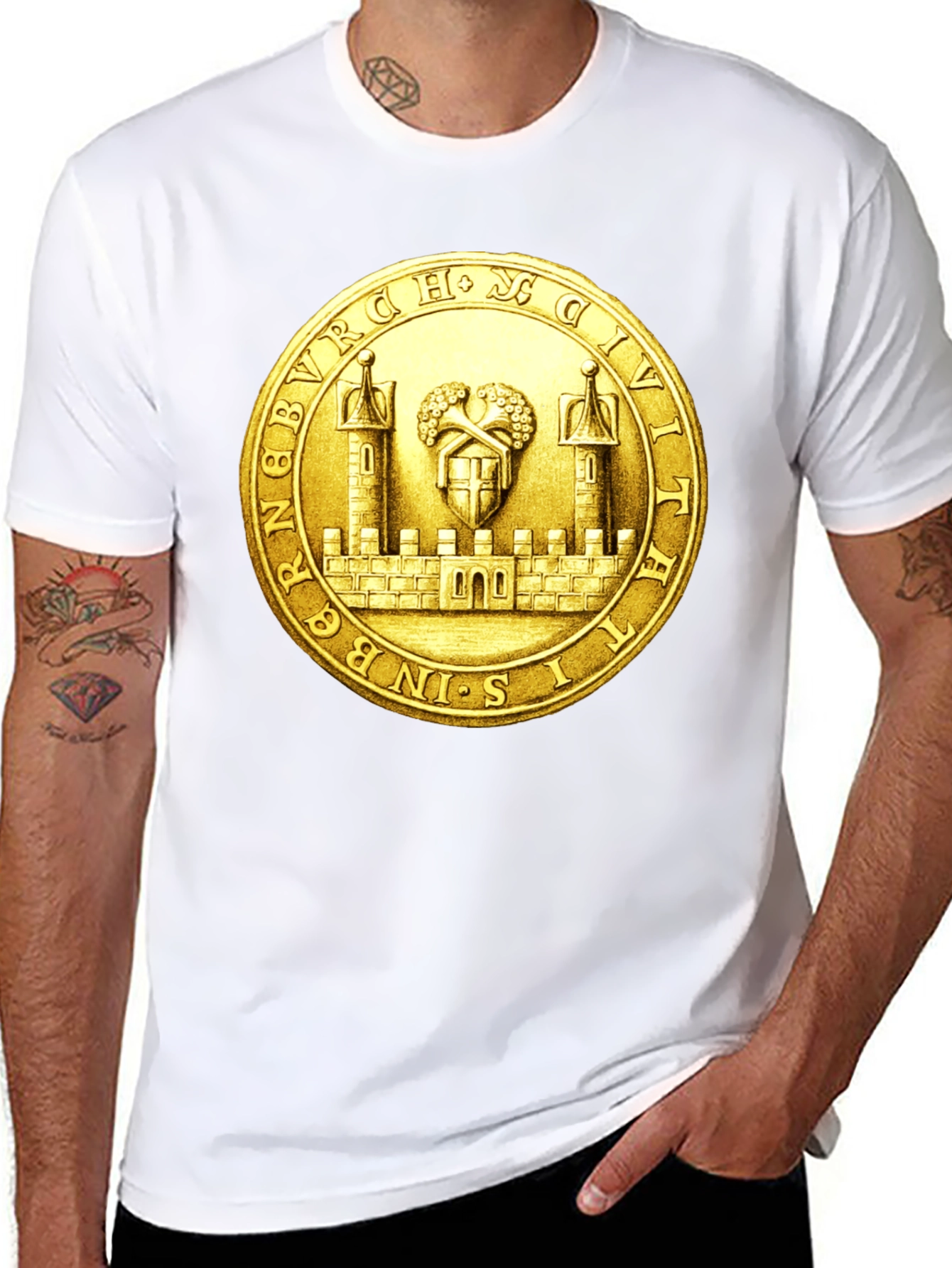 Burg T-Shirt - Historical City Seal Graphic Tee
