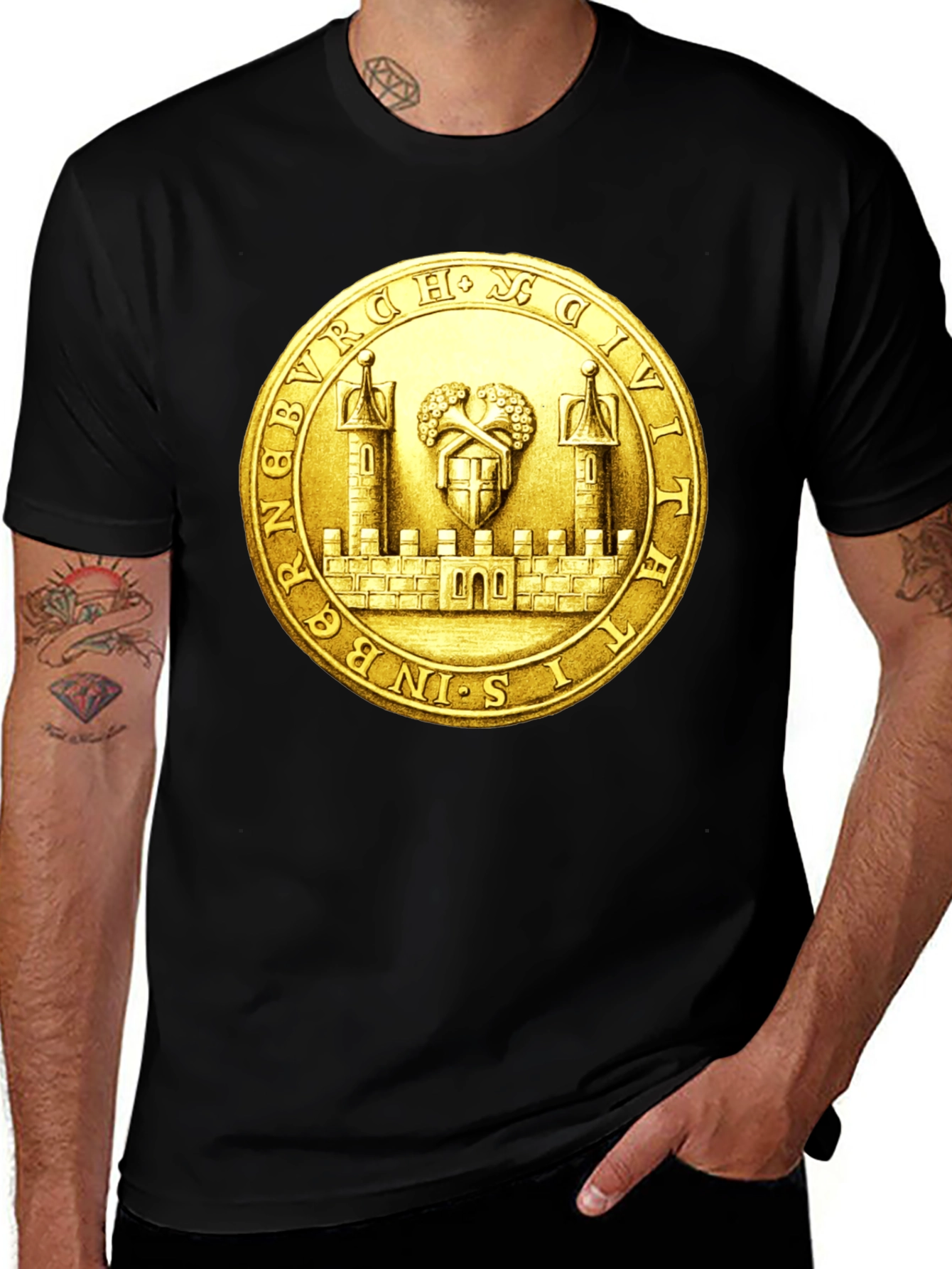 Burg T-Shirt - Historical City Seal Graphic Tee