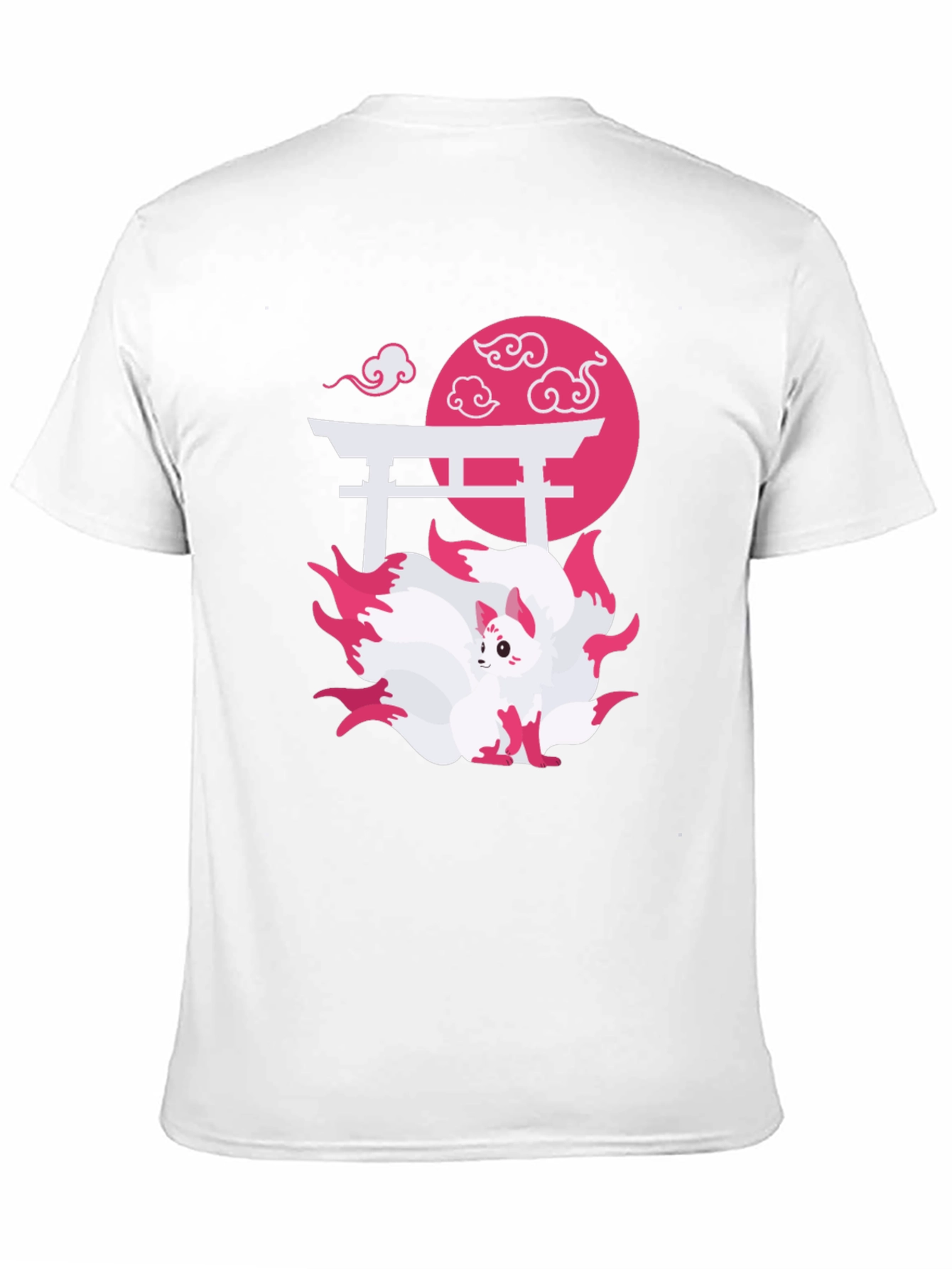 Nine-Tailed Fox Graphic Tee - Japanese Anime Shirt