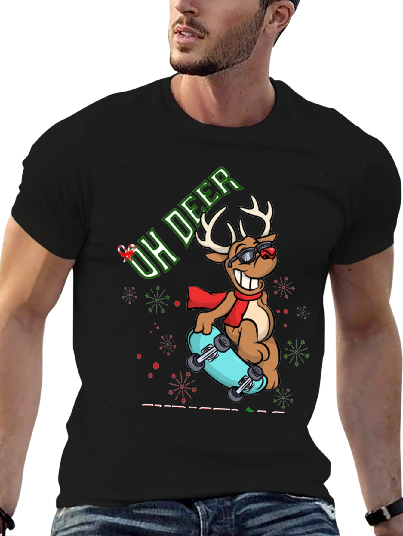 Oh Deer Skateboard T-Shirt