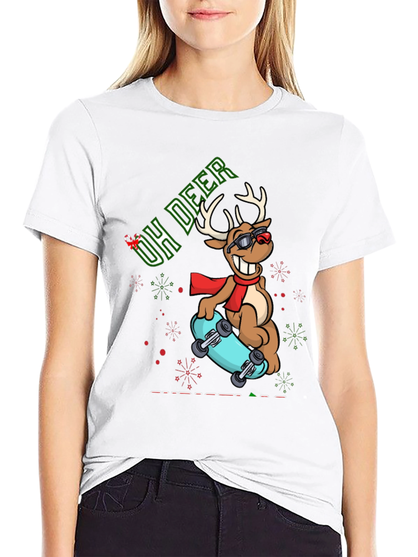 Oh Deer Skateboard T-Shirt