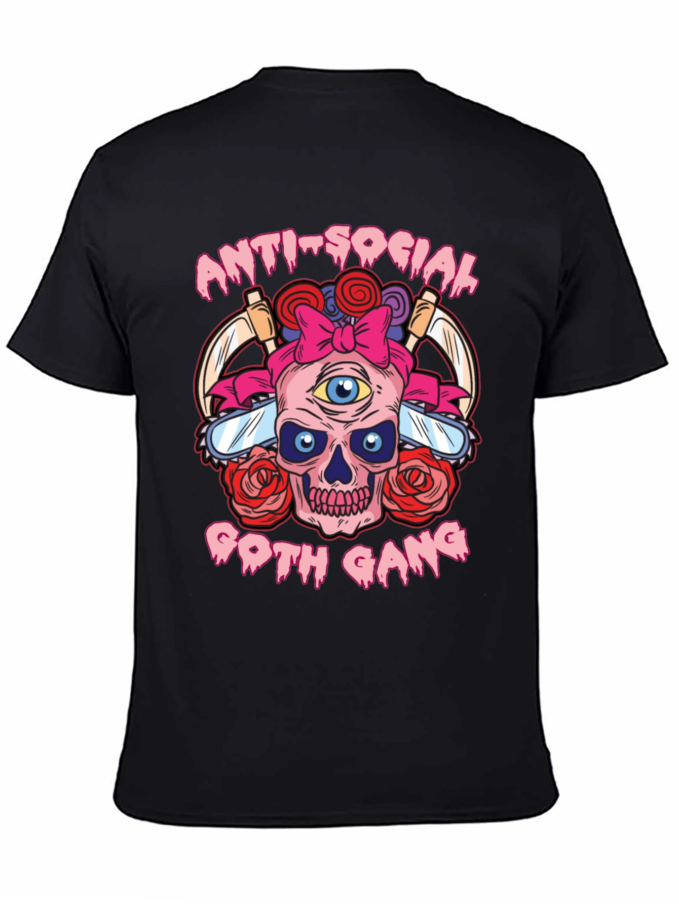 Anti-Social Goth Gang Graphic T-Shirt