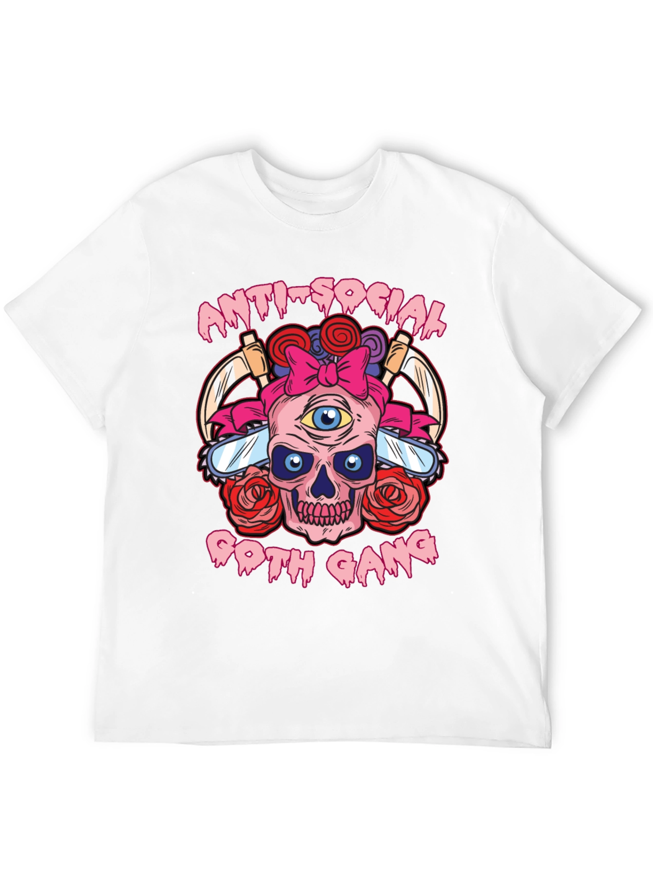 Anti-Social Goth Gang Graphic T-Shirt