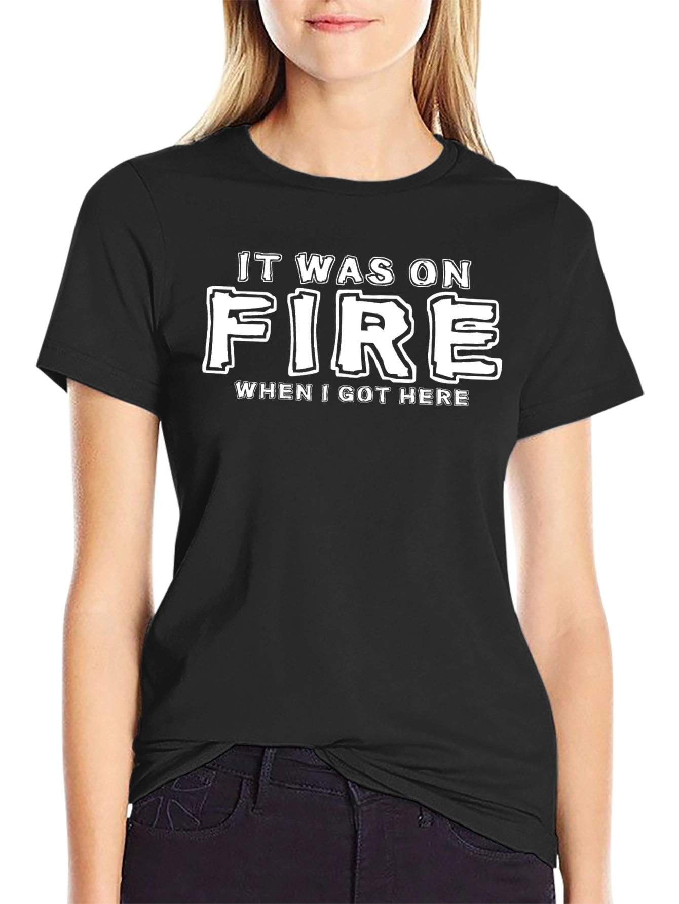 It Was On Fire T-Shirt - Novelty Graphic Tee